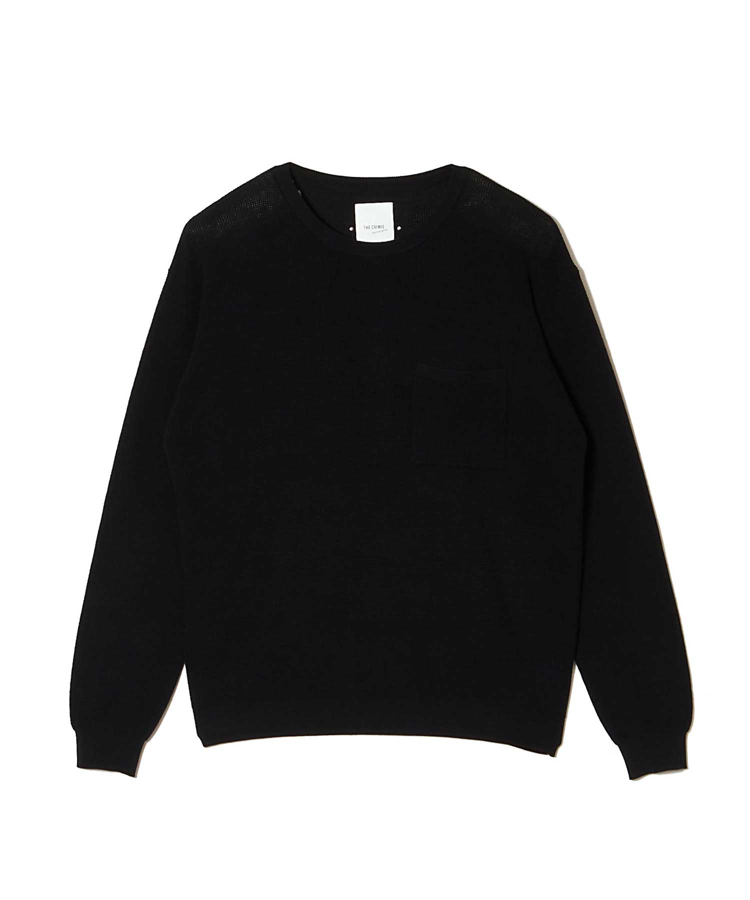COTTON CREW NECK KNIT SWEATER