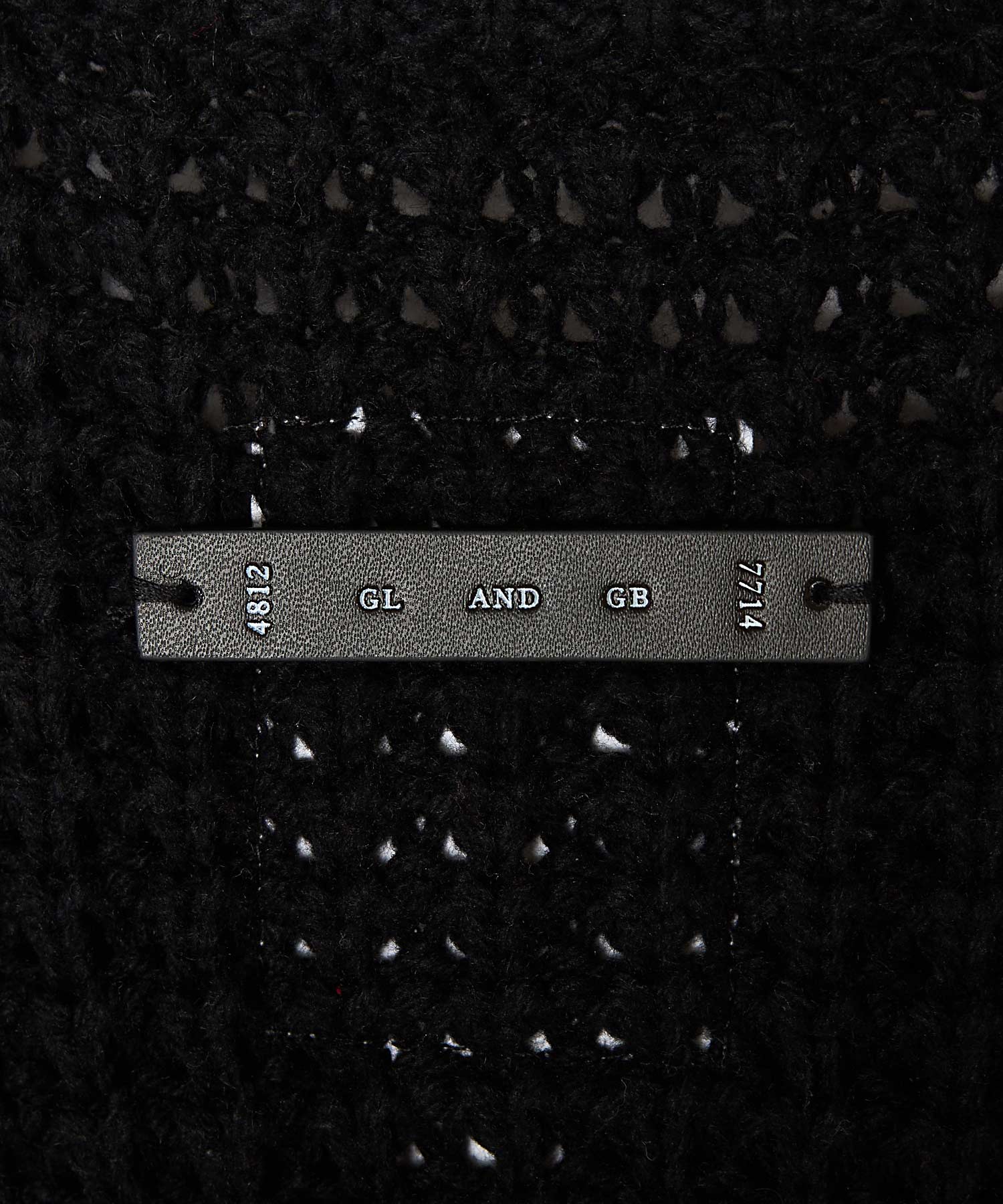 BIG WAFFLE BORDER KNIT CARDIGAN