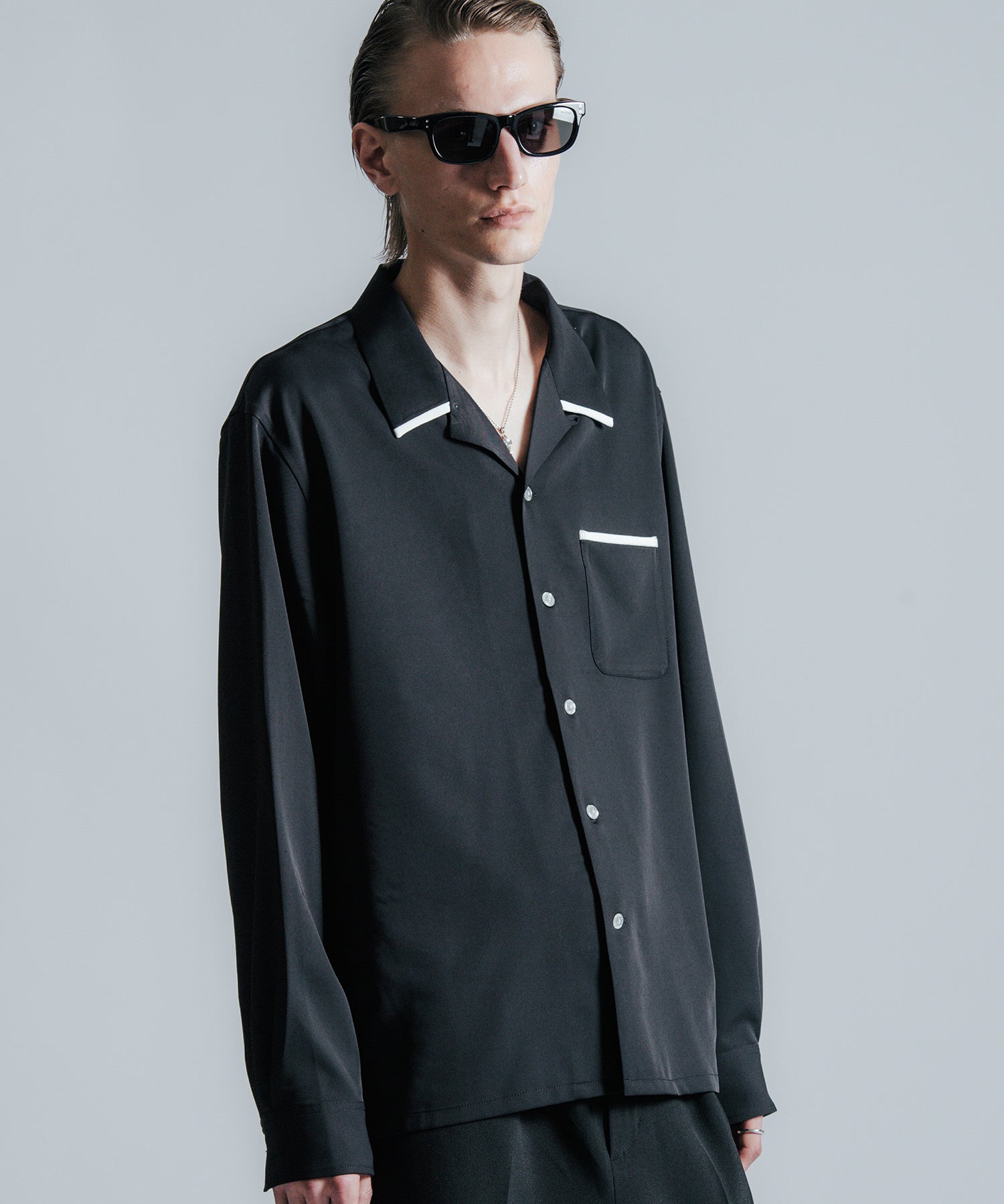 BICOLOR OPEN SHIRT