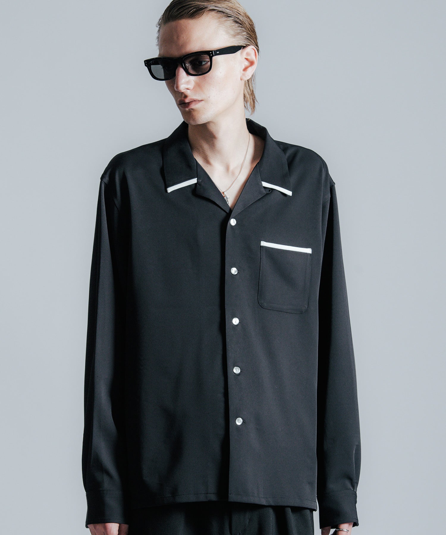 BICOLOR OPEN SHIRT