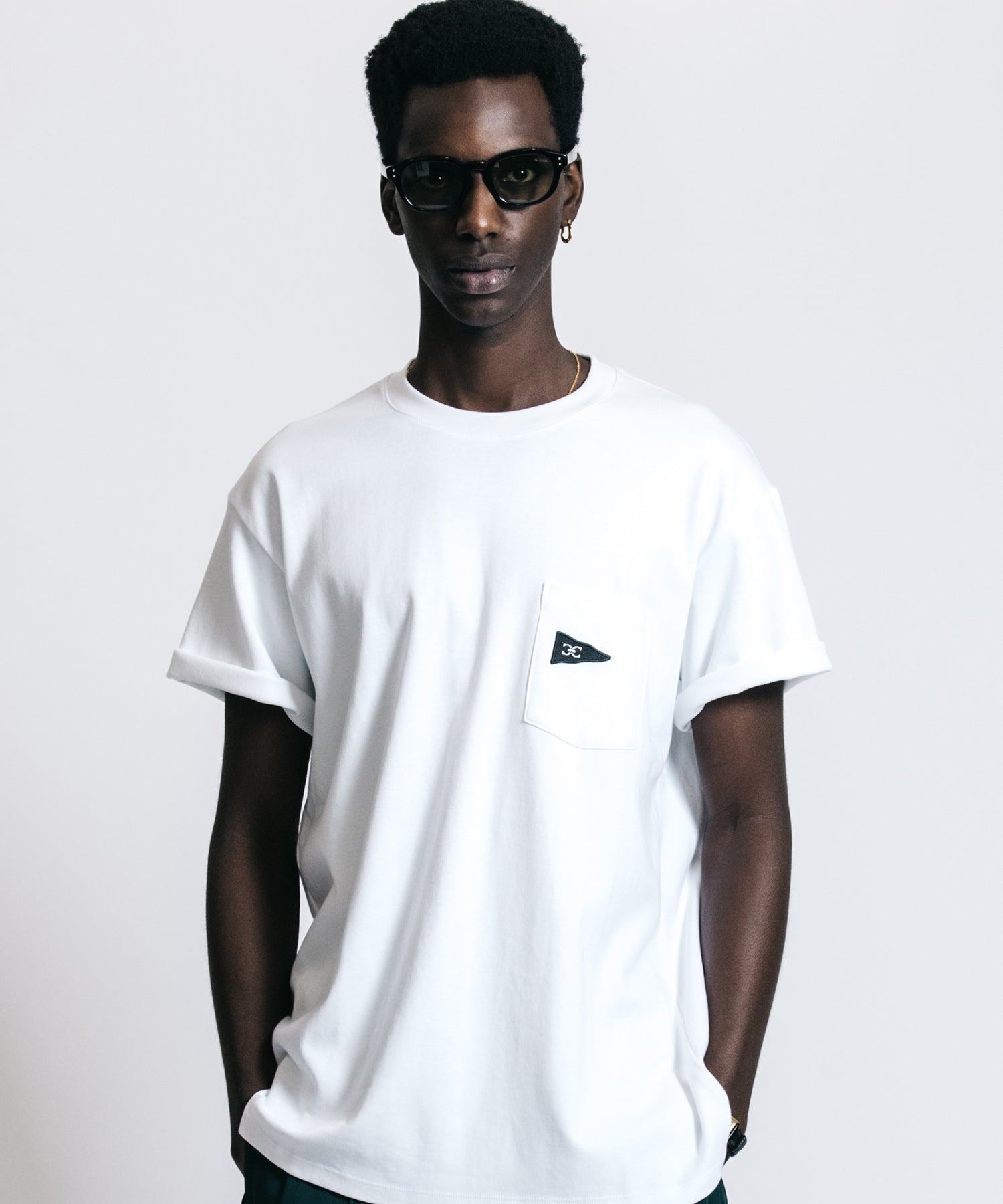 FLAG LOGO POCKET T SHIRT