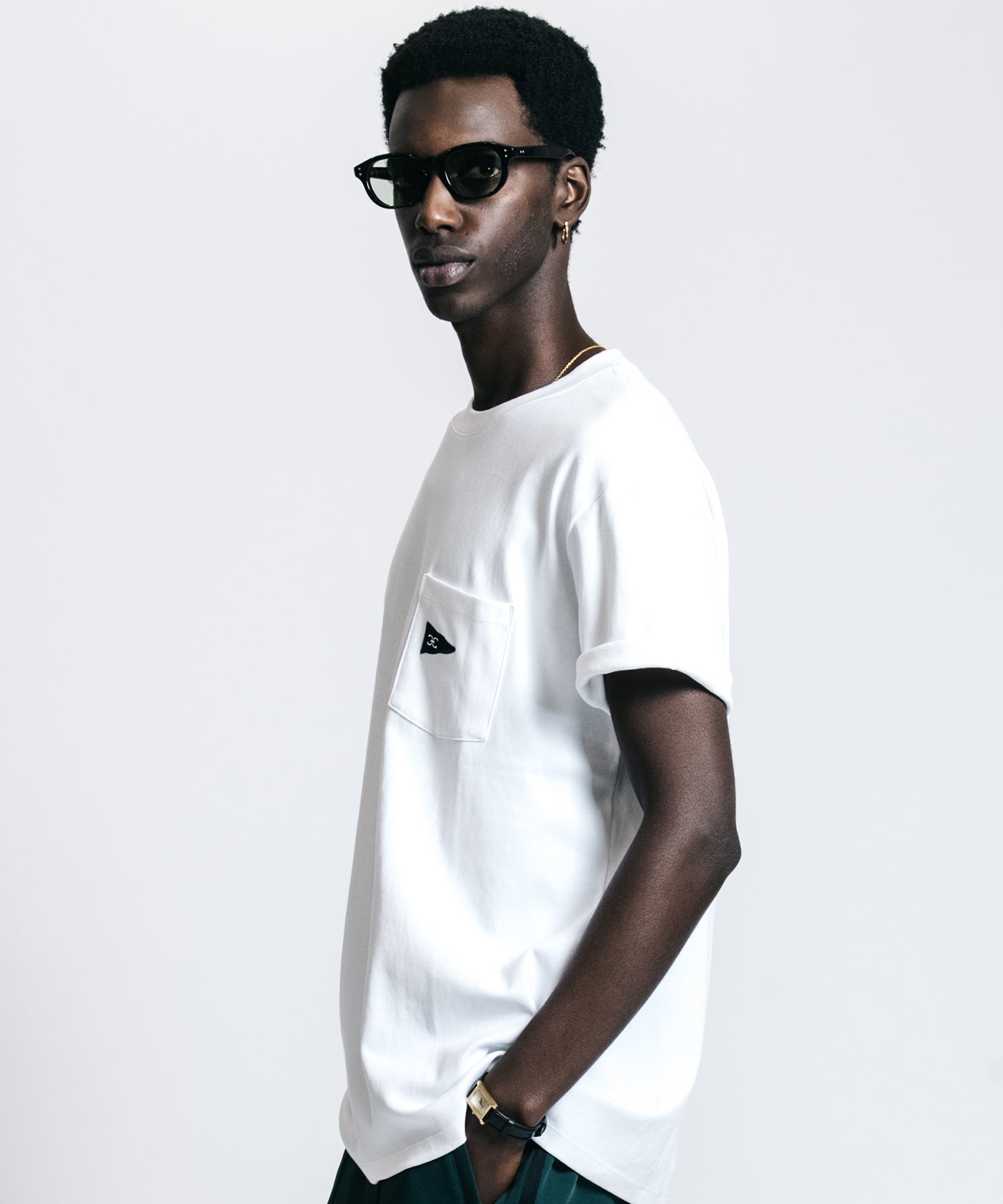 FLAG LOGO POCKET T SHIRT