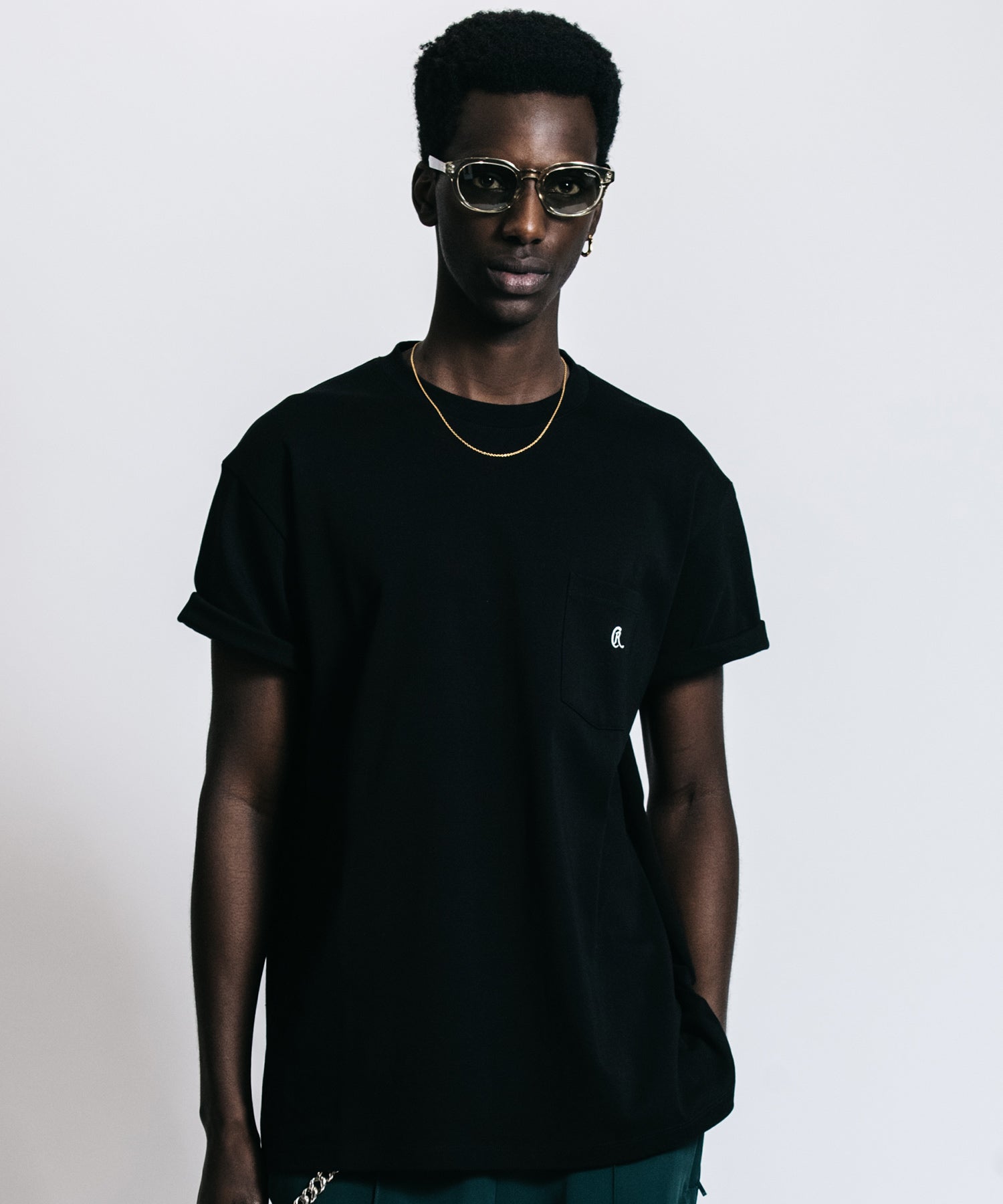 CR EMBROIDERY POCKET T SHIRT