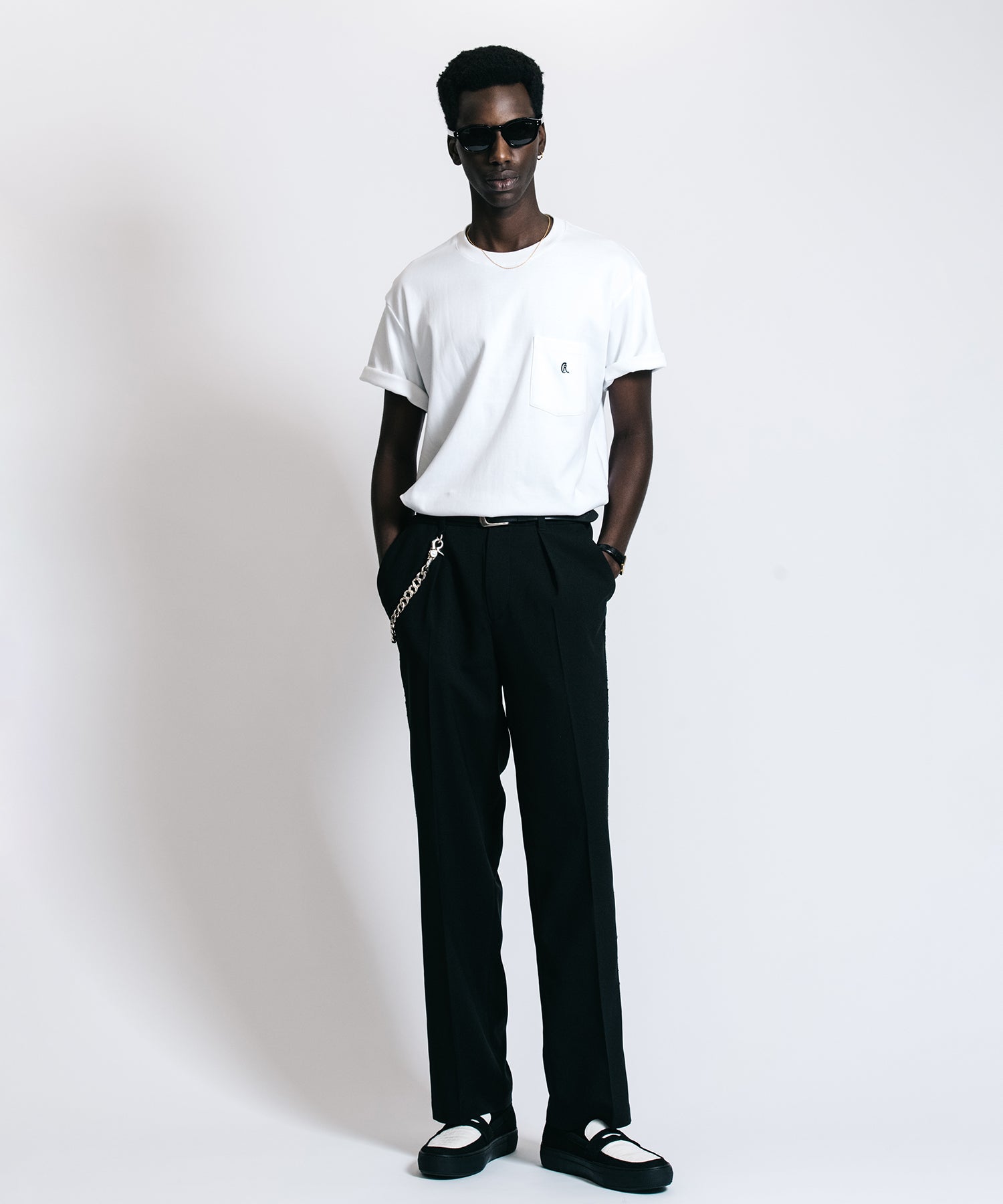 CR EMBROIDERY POCKET T SHIRT