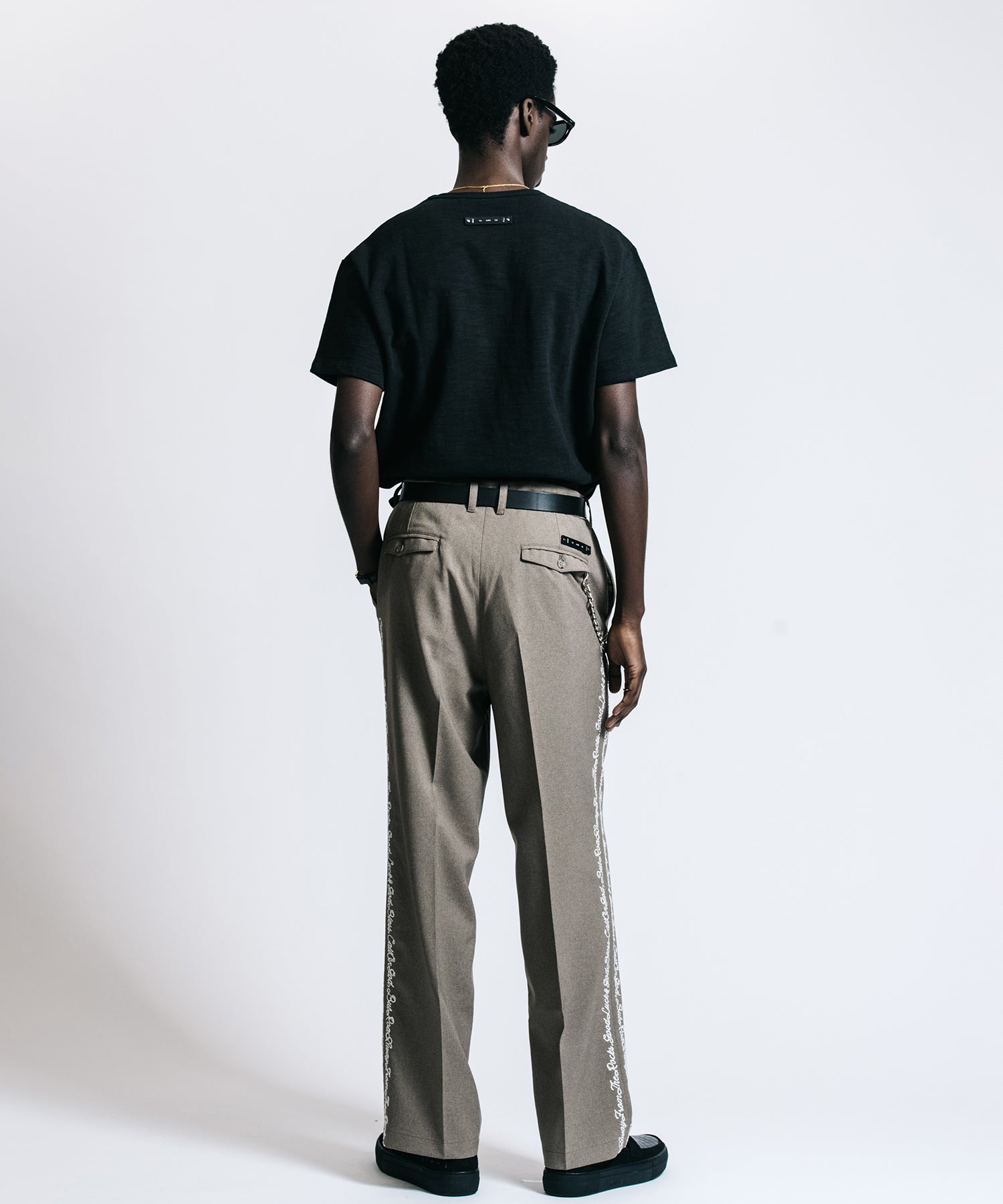 HEAVY OZ SLUB BINDER NECK POCKET T SHIRT