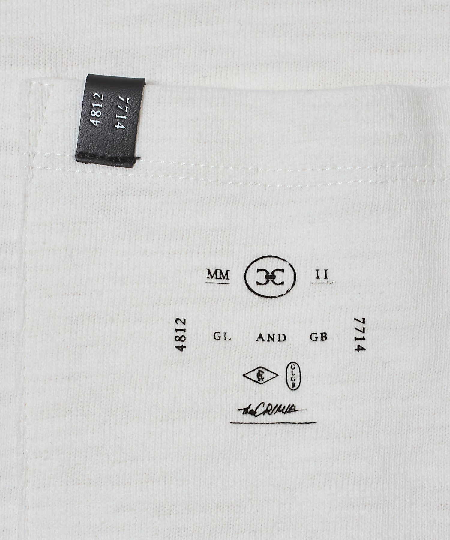 HEAVY OZ SLUB BINDER NECK POCKET T SHIRT