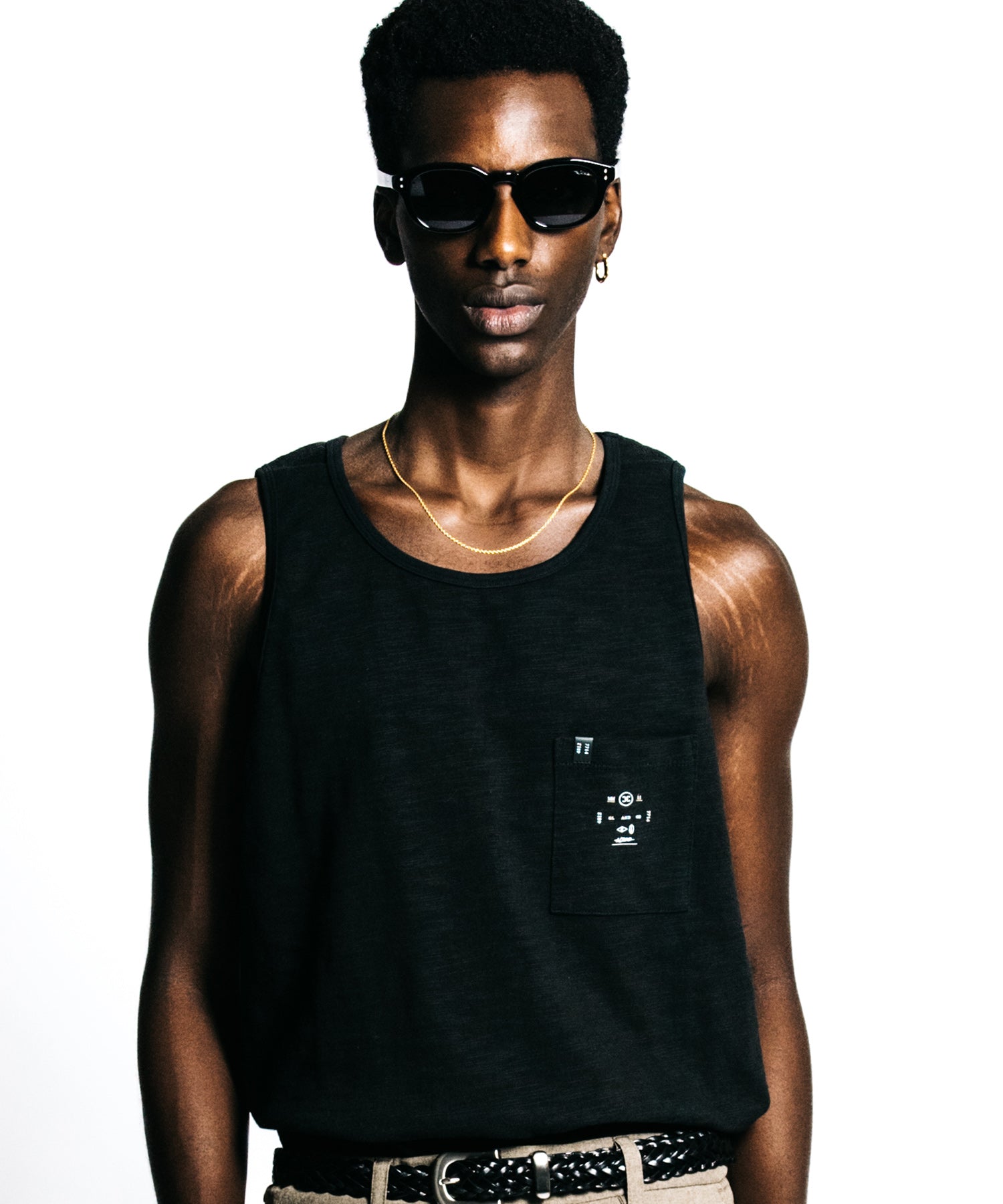 HEAVY OZ SLUB POCKET TANK TOP