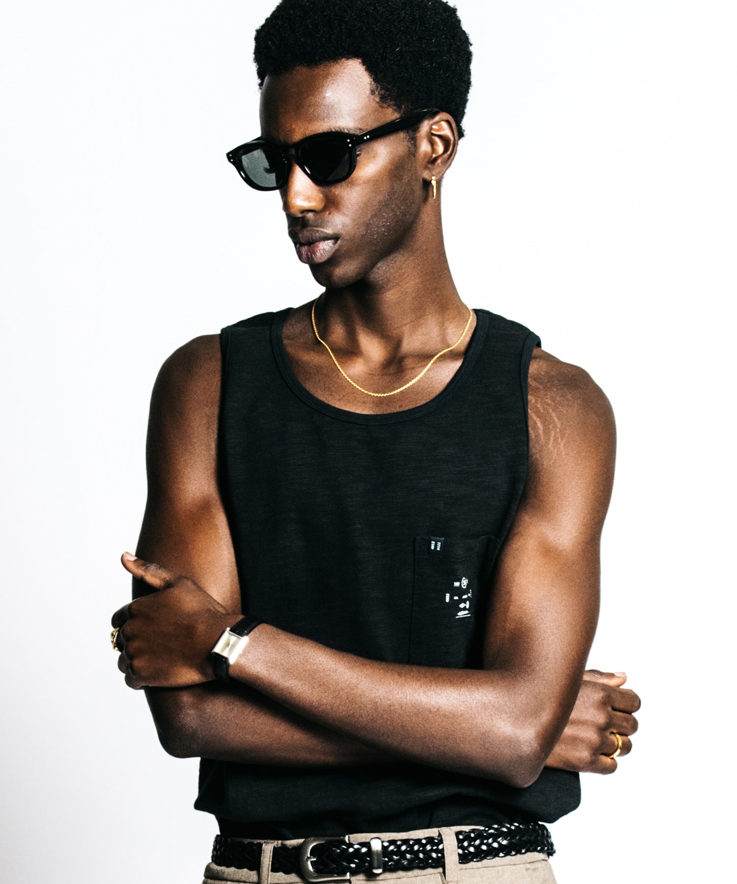 HEAVY OZ SLUB POCKET TANK TOP