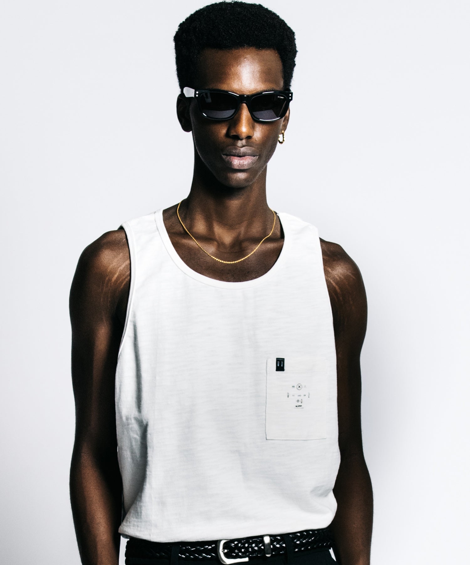 HEAVY OZ SLUB POCKET TANK TOP