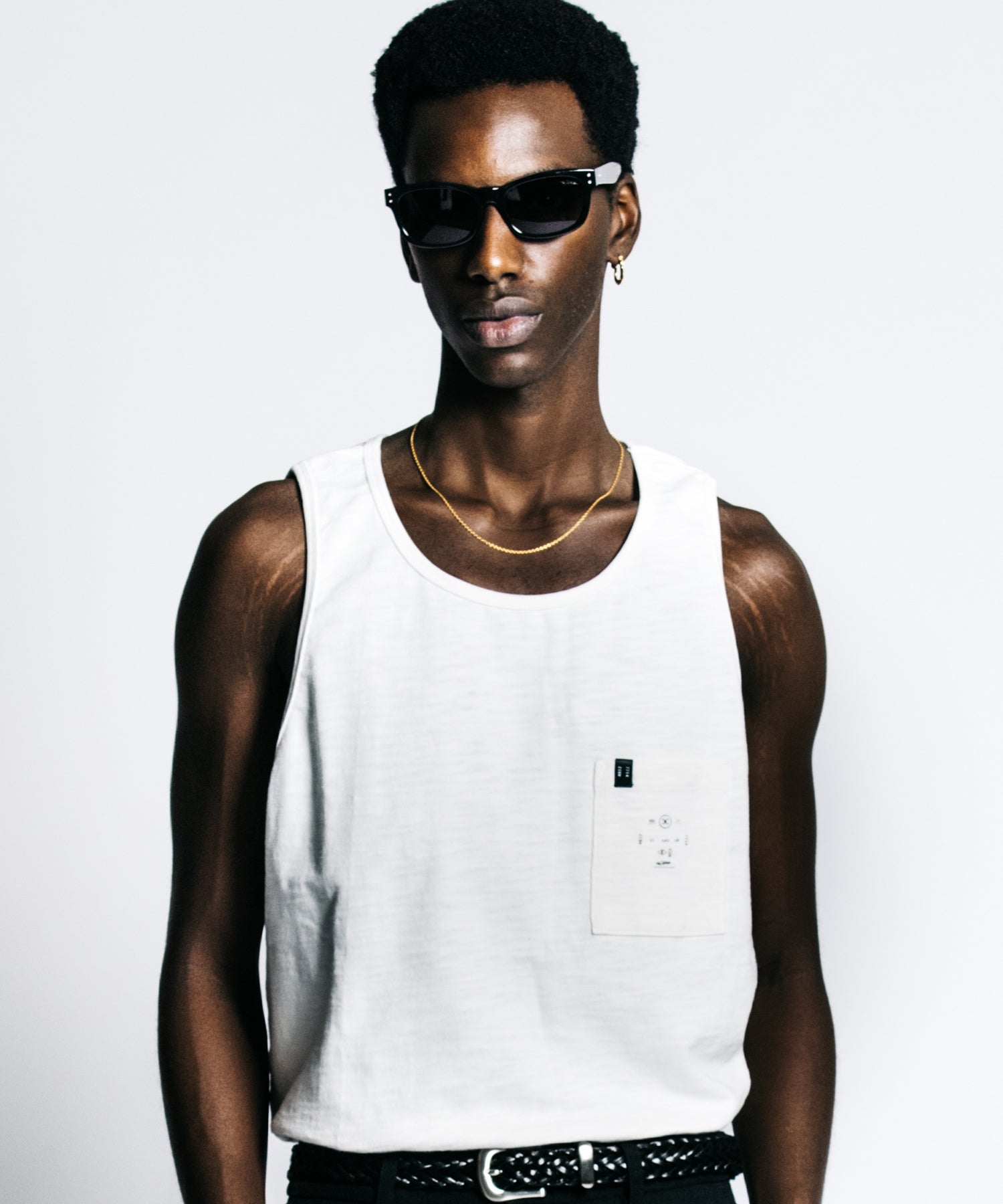 HEAVY OZ SLUB POCKET TANK TOP