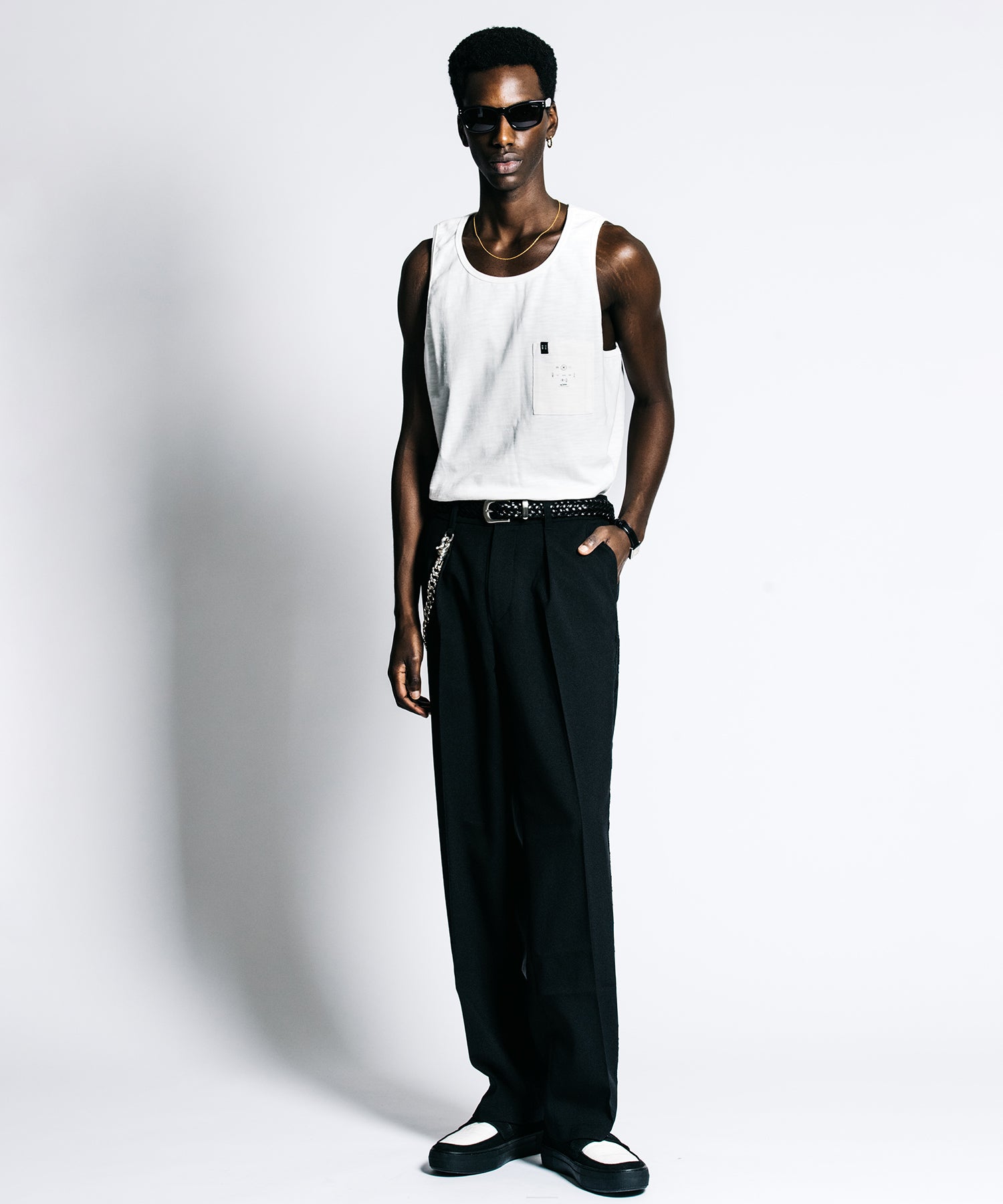 HEAVY OZ SLUB POCKET TANK TOP