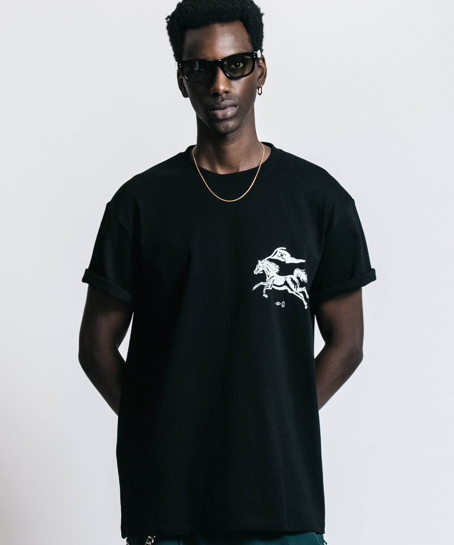 CR MUSUTANG USED PRINT T SHIRT