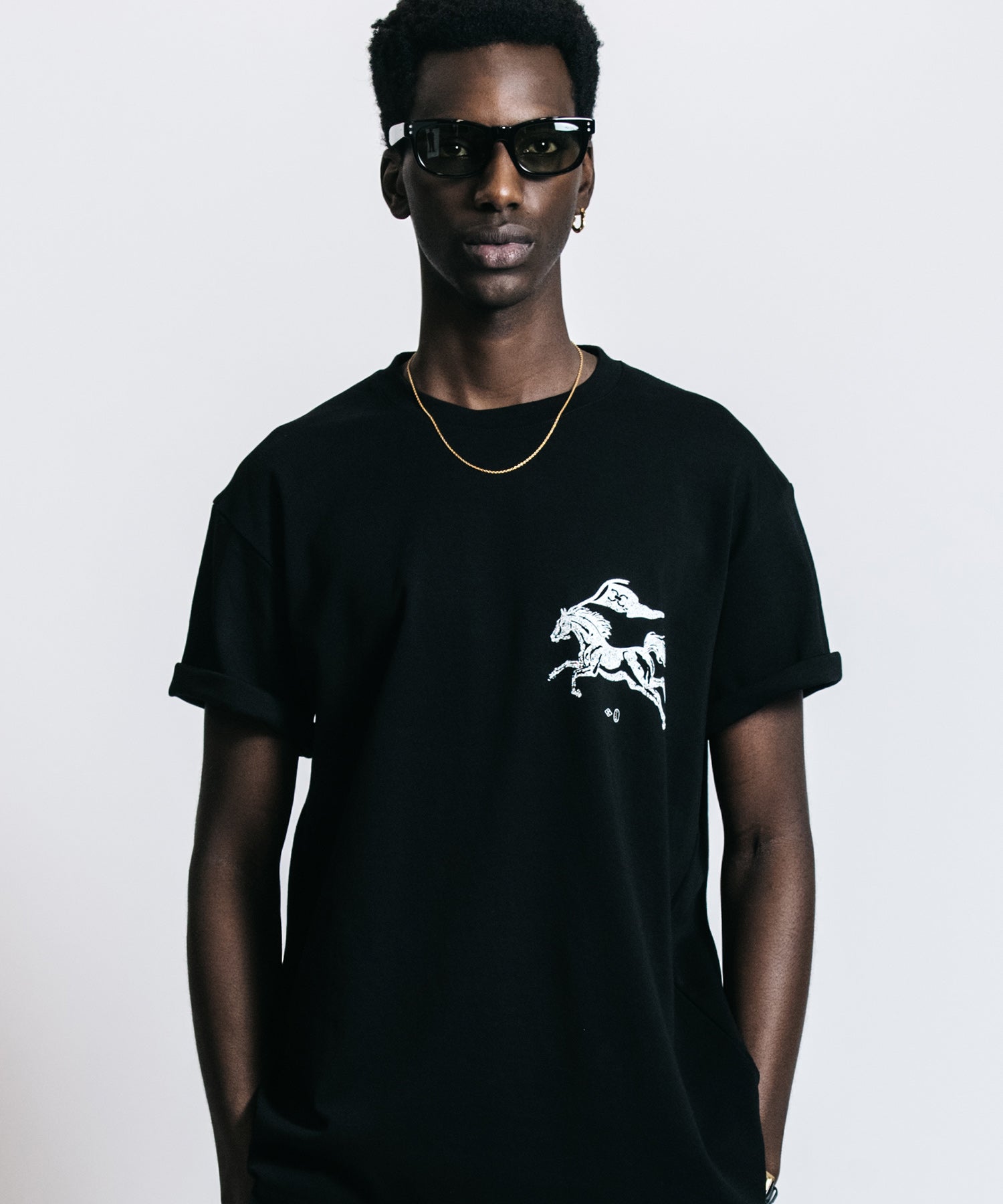 CR MUSUTANG USED PRINT T SHIRT