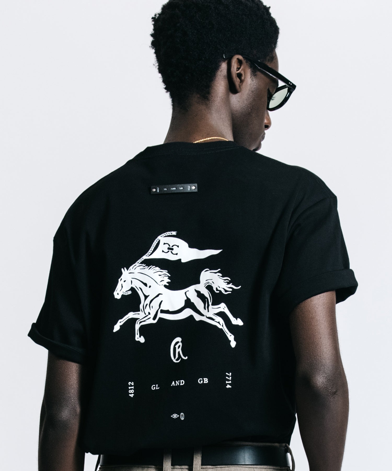 FLAG & CR MUSUTANG T SHIRT