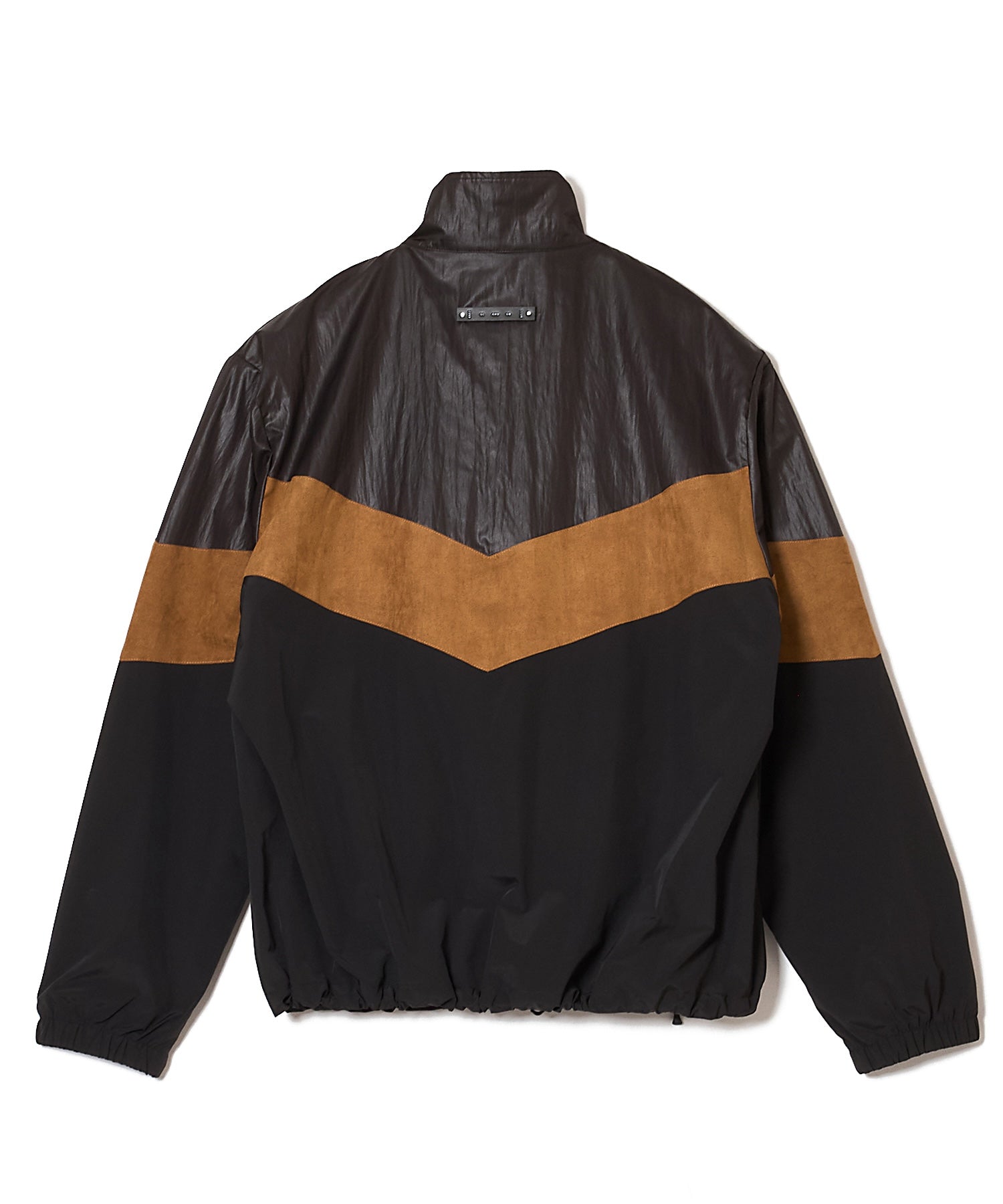 HYBRID TRACK JACKET – LUX FAKE SUEDE PANEL