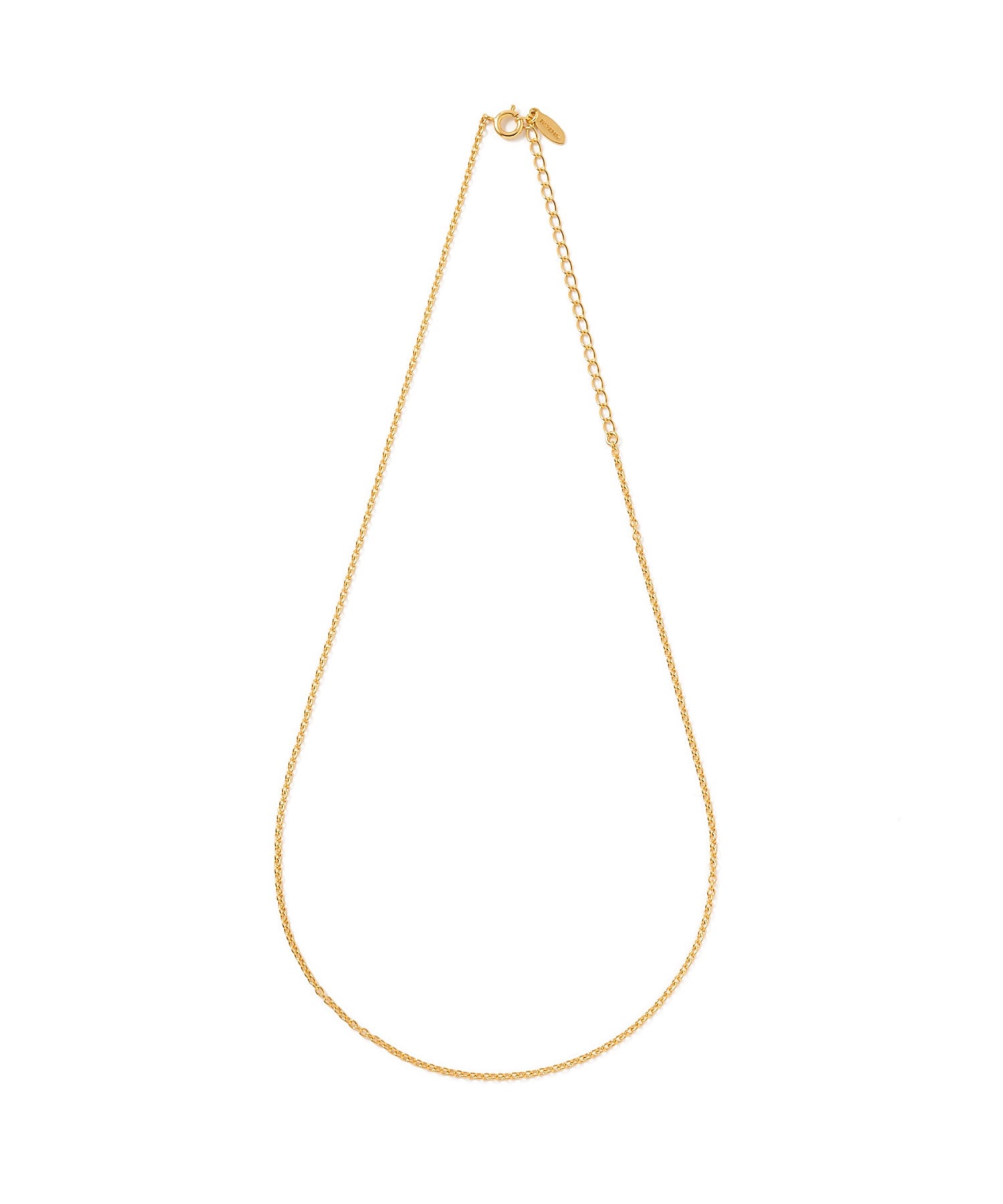 FINE SLIM CHAIN NECKLACE 24KDP 38-45cm