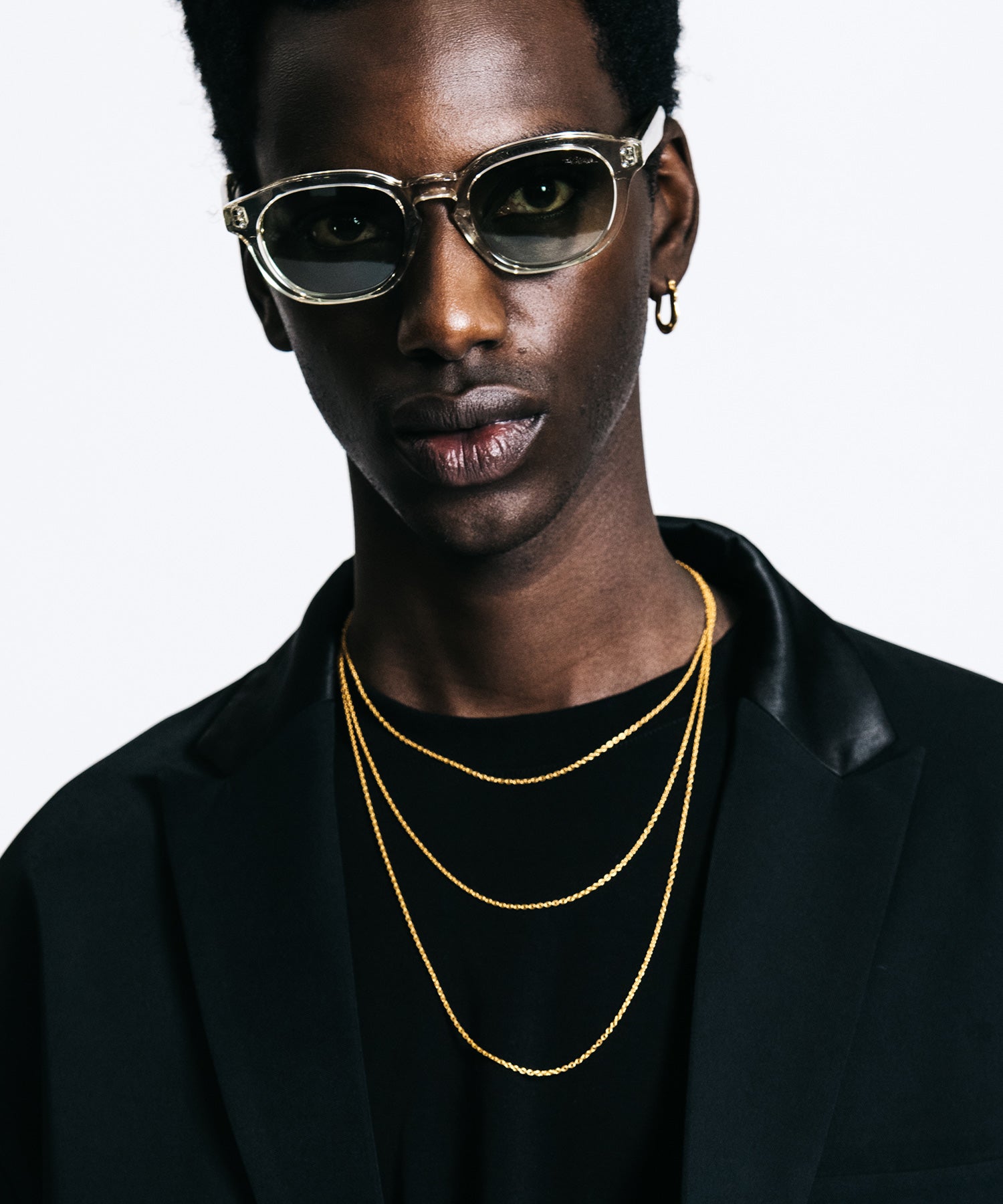 FINE SLIM CHAIN NECKLACE 24KDP 48-55cm