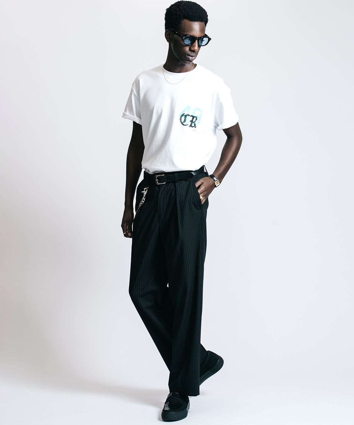 TAILORED TROUSERS – PIN STRIPE EASY CARE