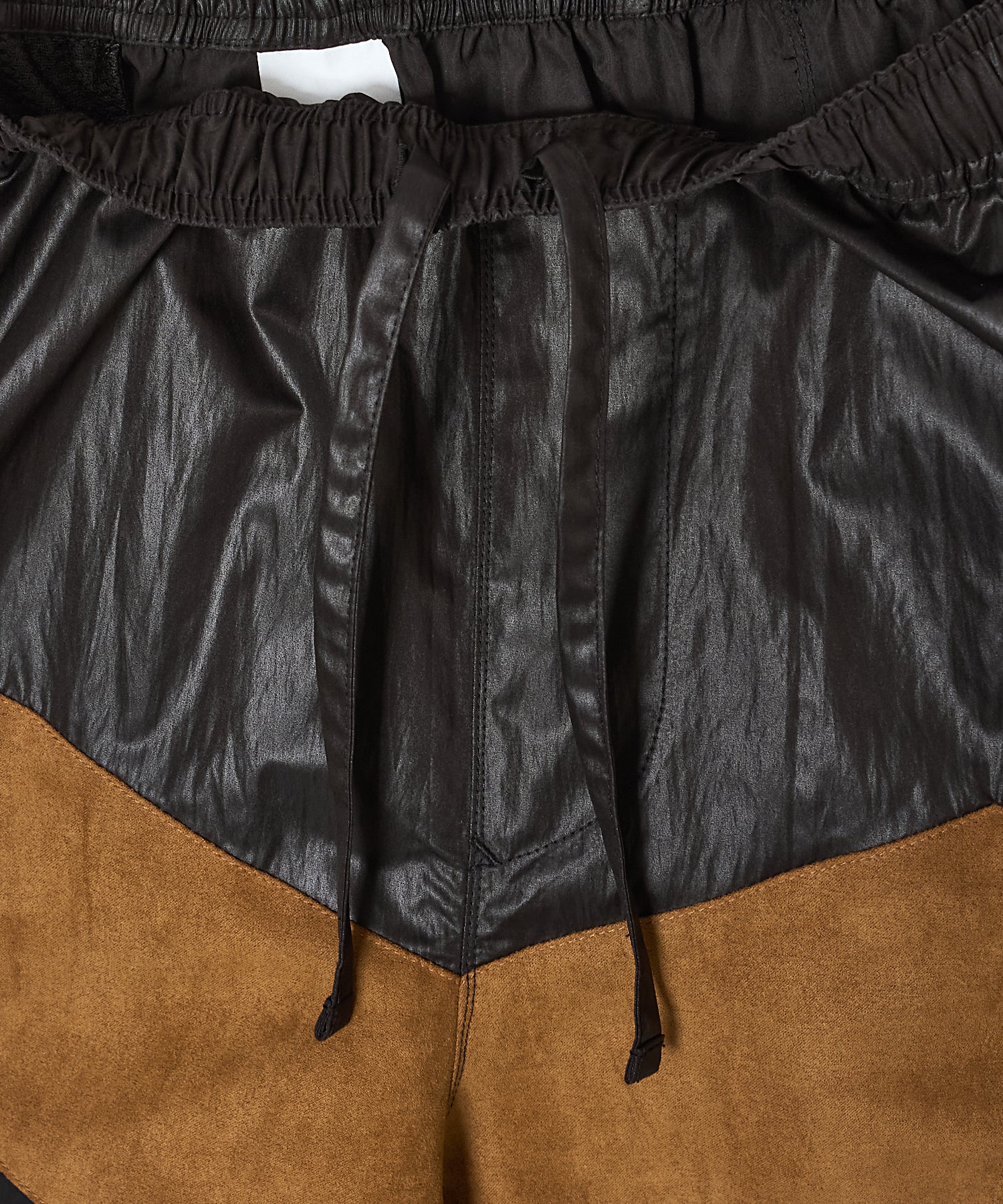 HYBRID TRACK SHORTS – LUX FAKE SUEDE PANEL