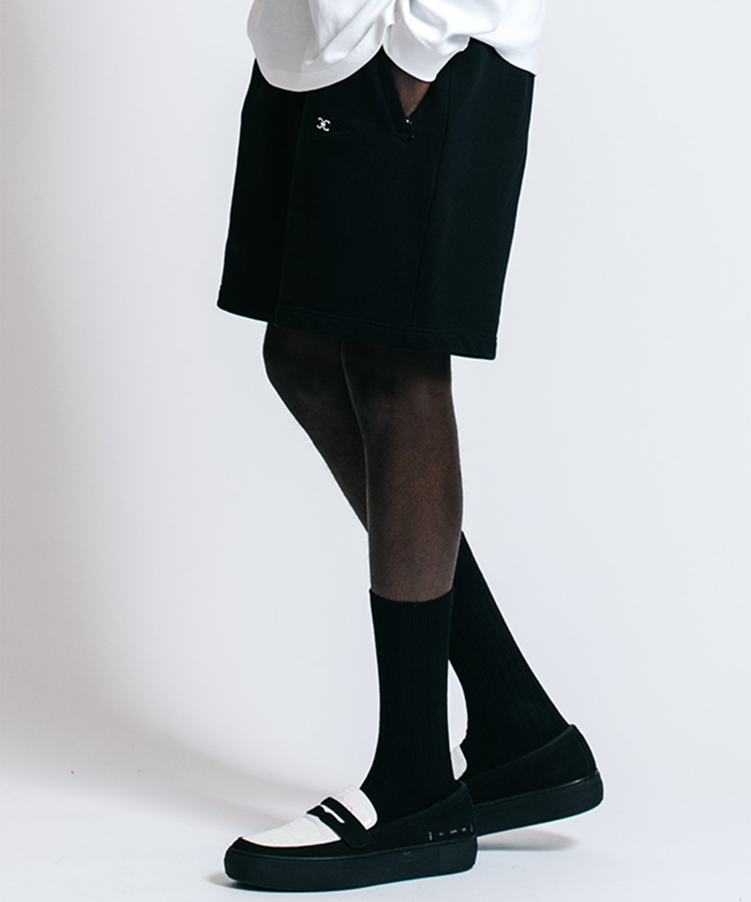 PATCHWORK LOGO SWEAT SHORTS