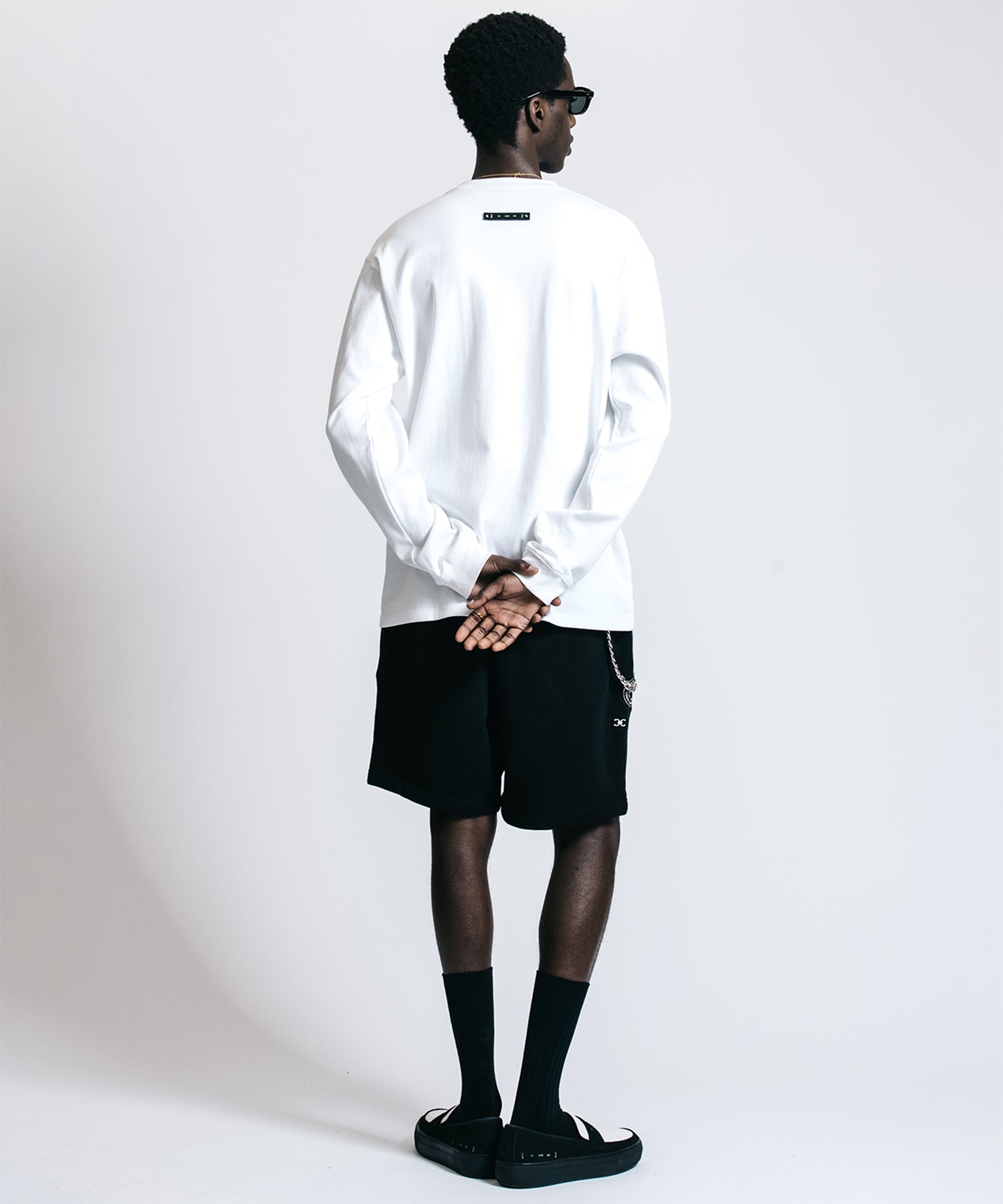 PATCHWORK LOGO SWEAT SHORTS