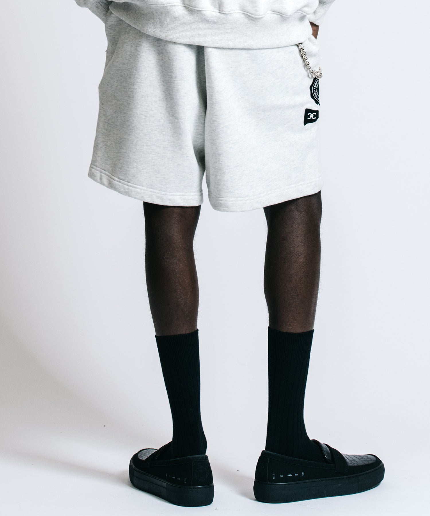 PATCHWORK LOGO SWEAT SHORTS