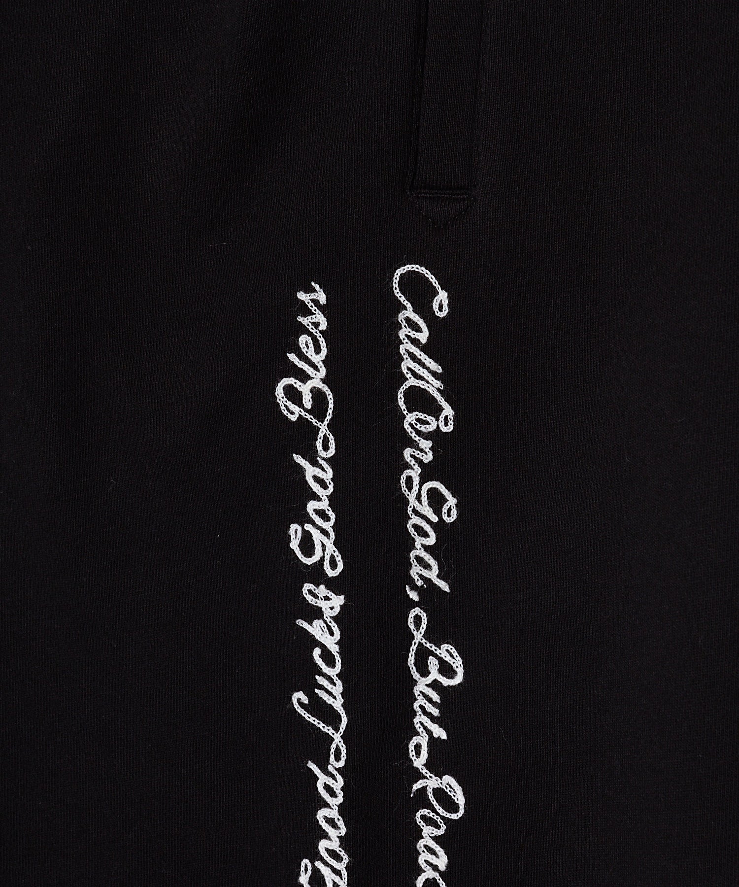 SCRIPT DOUBLE-LINE CHAIN STITCH SWEAT PANTS