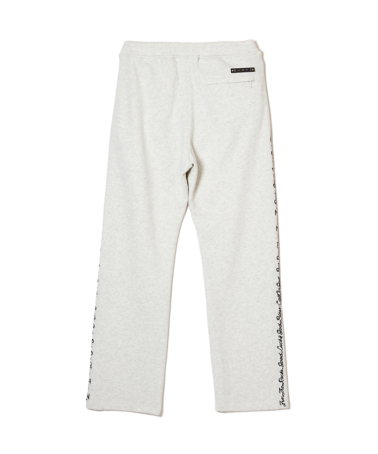 SCRIPT DOUBLE-LINE CHAIN STITCH SWEAT PANTS