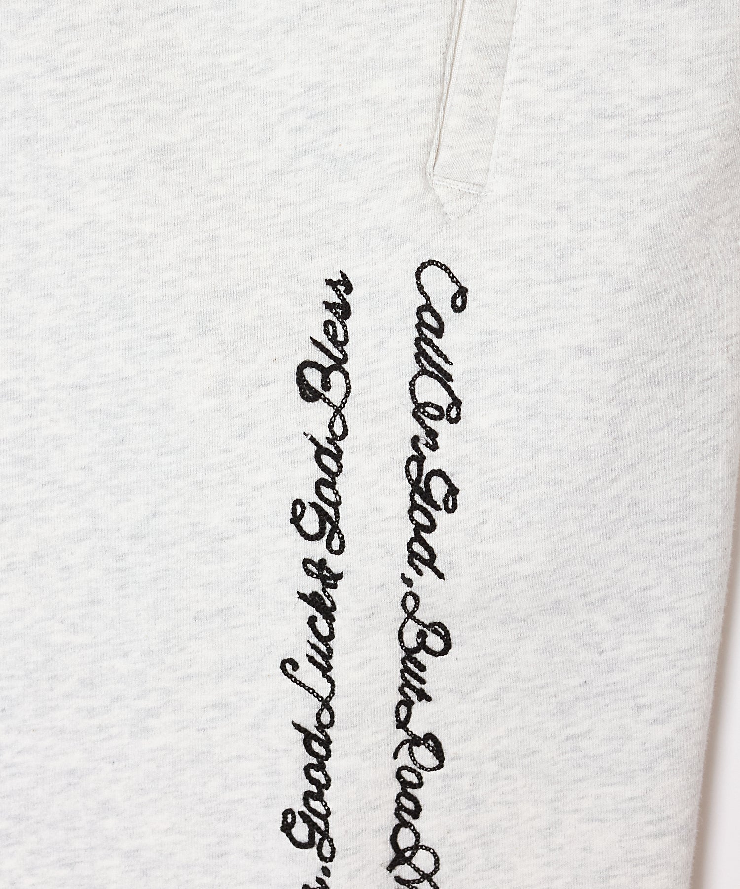 SCRIPT DOUBLE-LINE CHAIN STITCH SWEAT PANTS