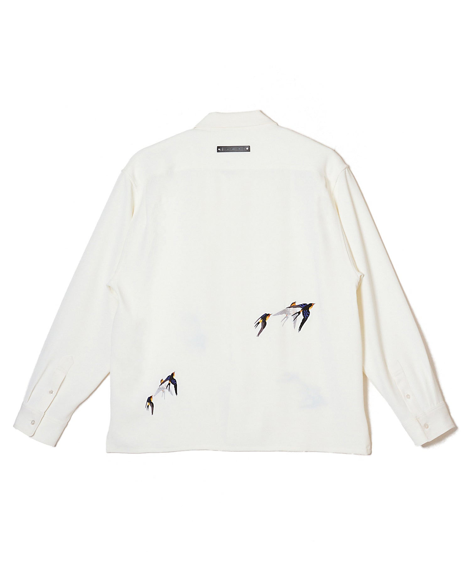 TAILORED SWALLOW EMBROIDERY L/S SHIRT – EASY CARE