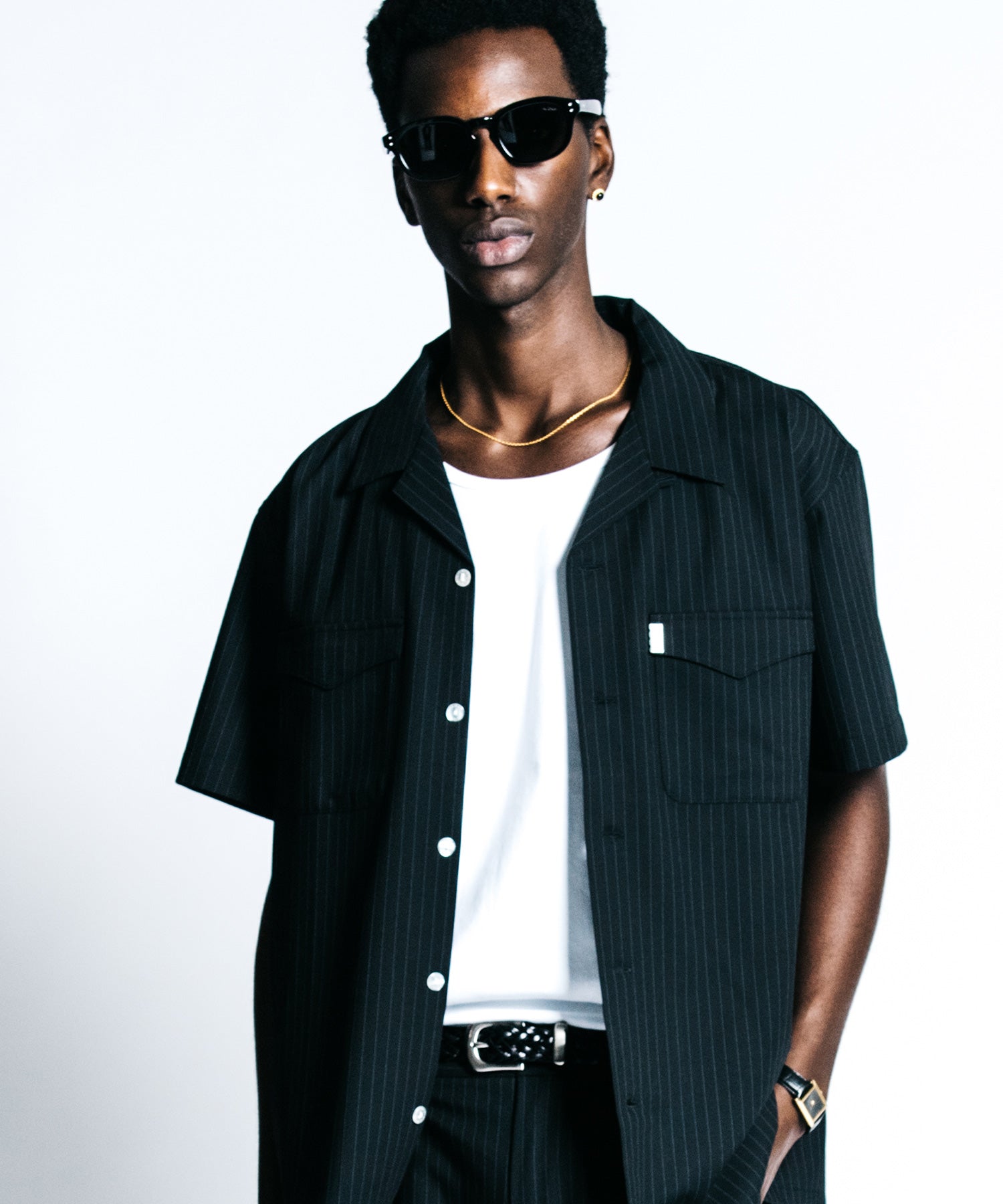 TAILORED S/S SHIRT – PIN STRIPE EASY CARE