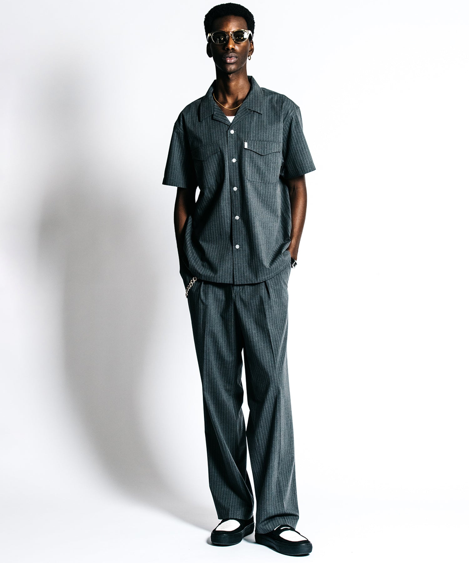 TAILORED S/S SHIRT – PIN STRIPE EASY CARE