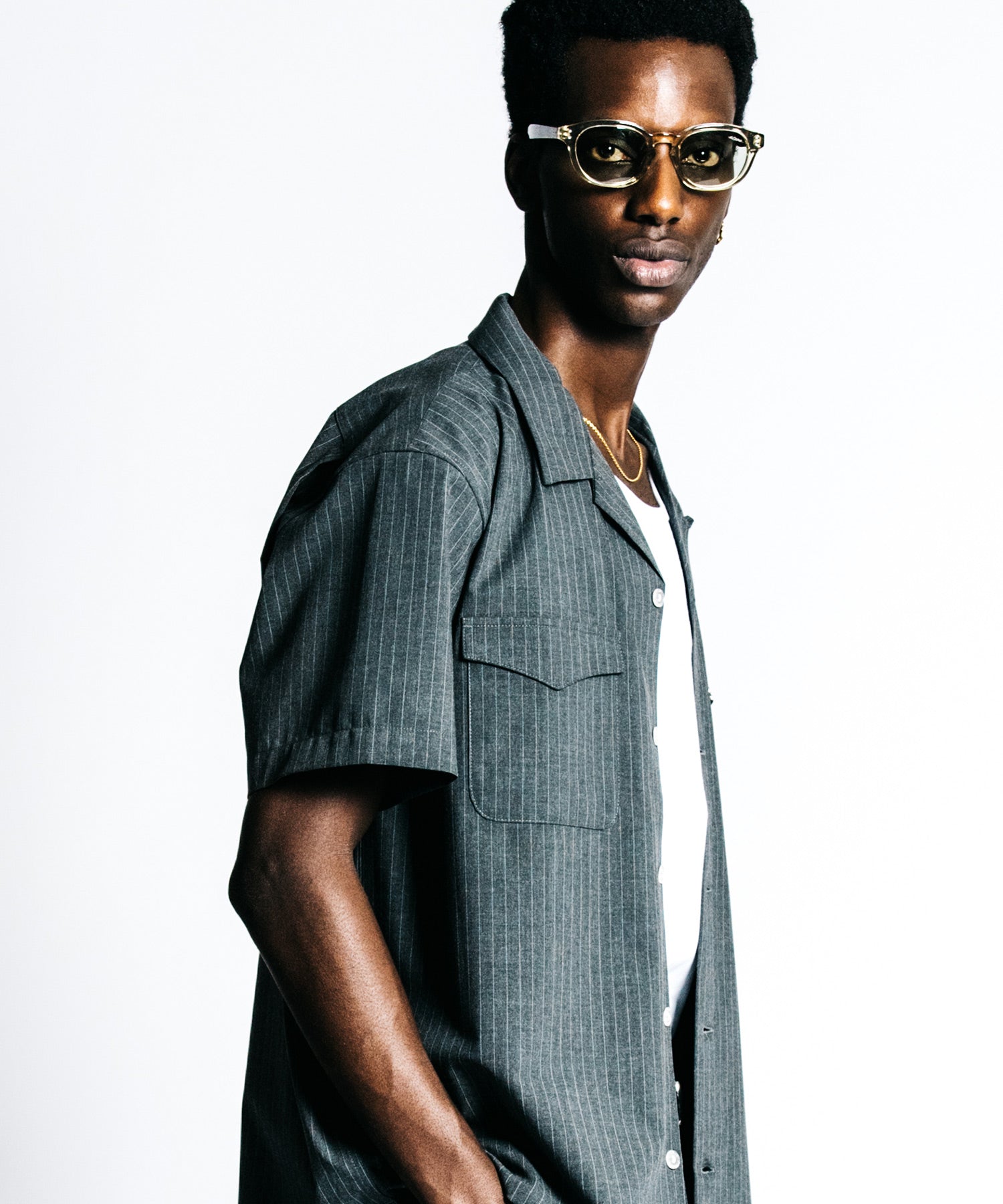 TAILORED S/S SHIRT – PIN STRIPE EASY CARE