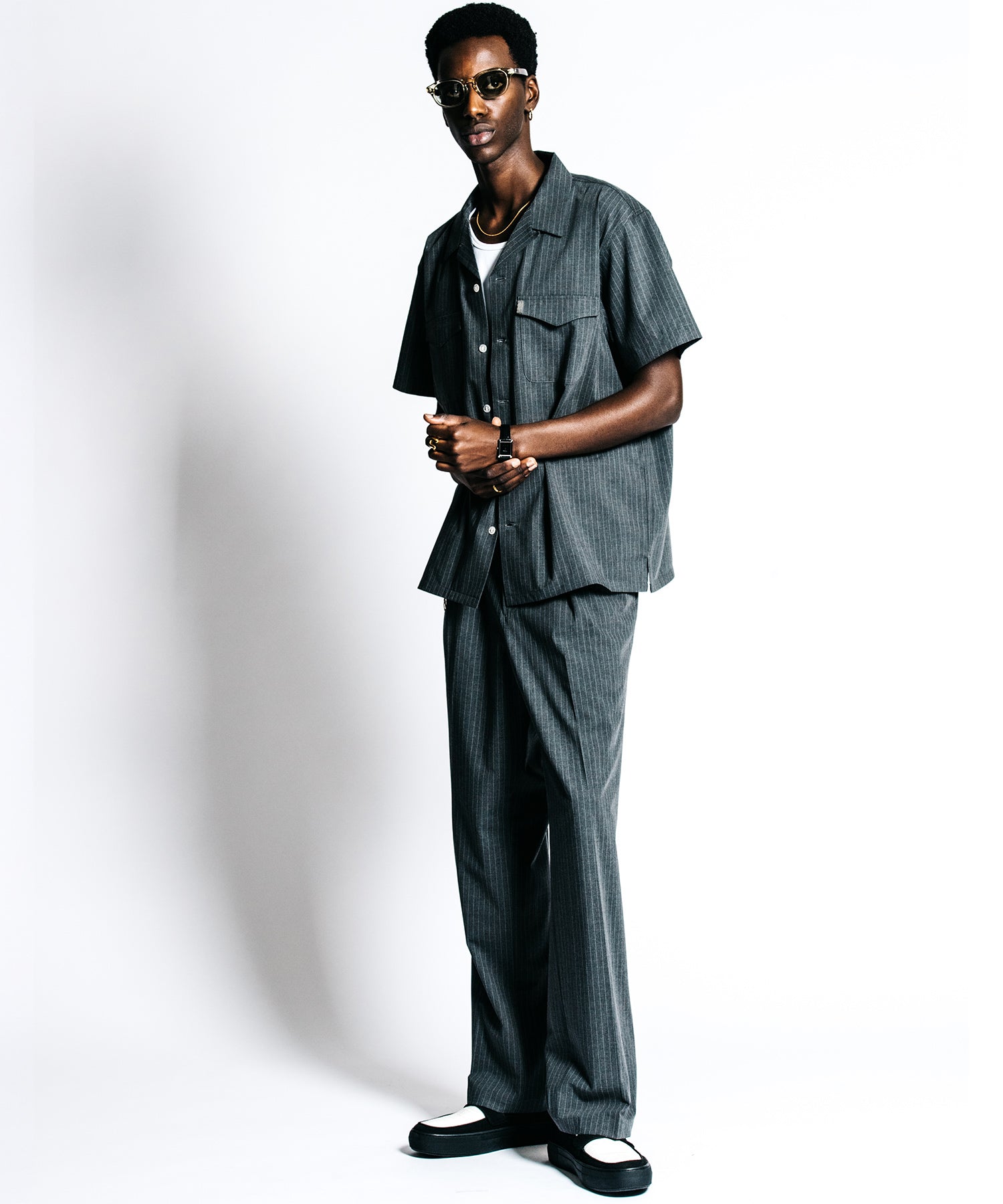 TAILORED S/S SHIRT – PIN STRIPE EASY CARE