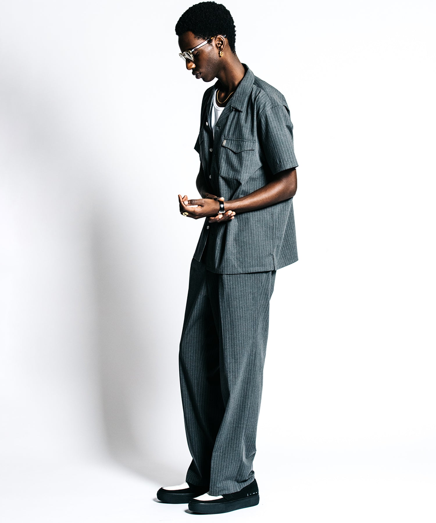 TAILORED S/S SHIRT – PIN STRIPE EASY CARE