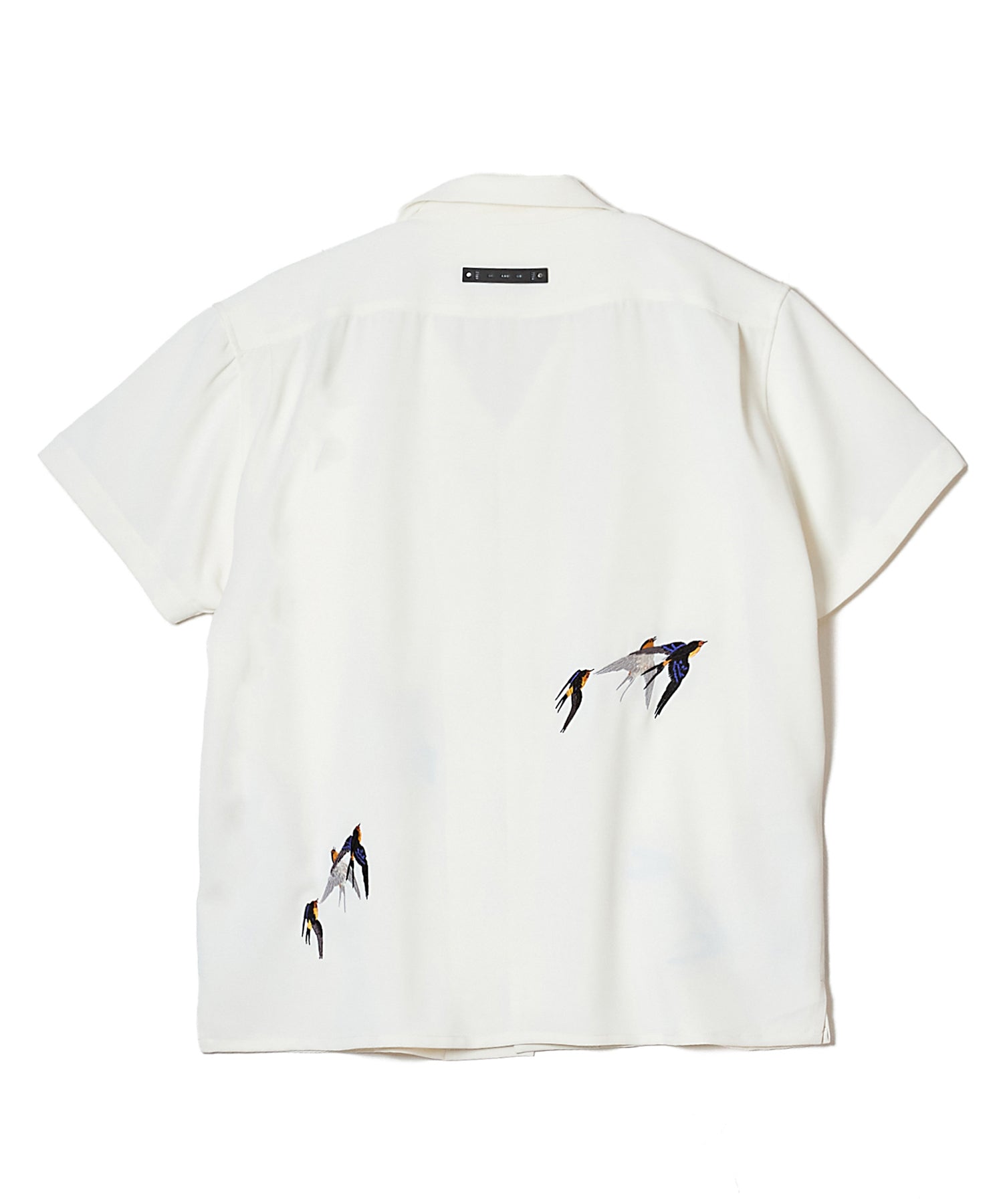 TAILORED SWALLOW EMBROIDERY S/S SHIRT – EASY CARE