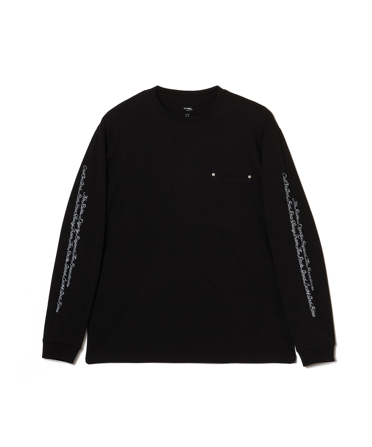 EMBROIDERY LONG POCKET T SHIRT