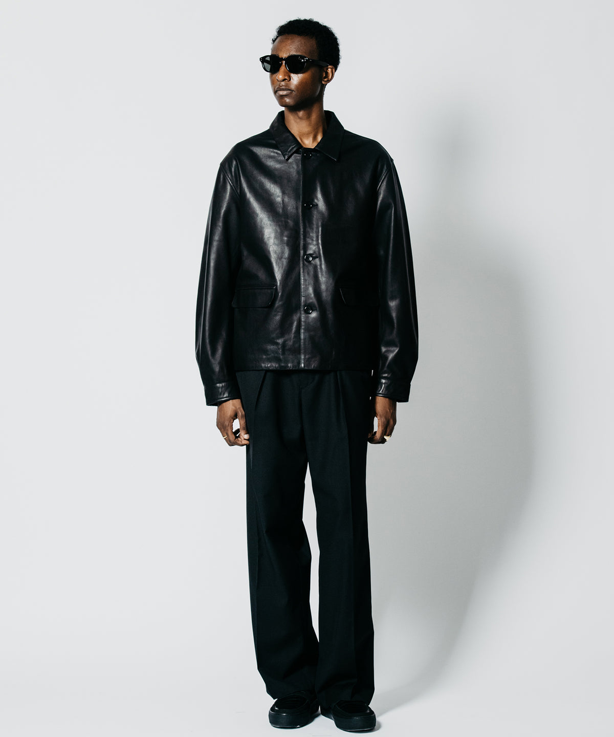 SHEEP LEATHER BLOUSON JACKET