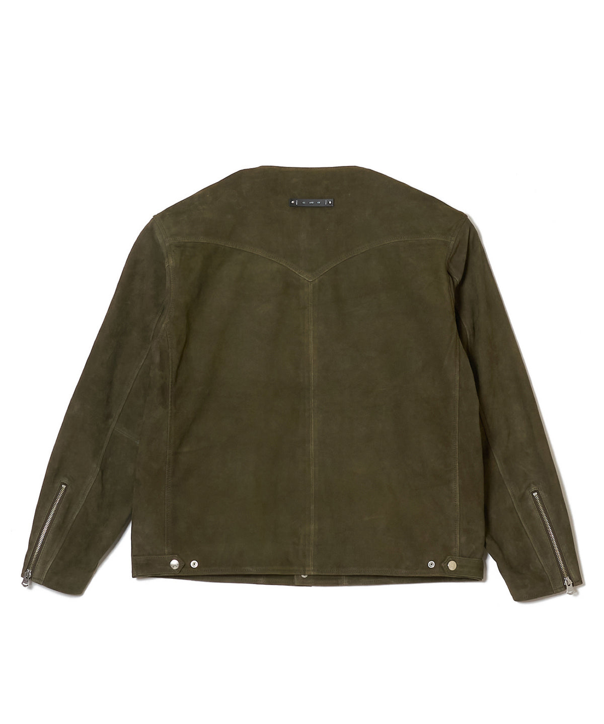 SUEDE LEATHER BIKER CARDIGAN