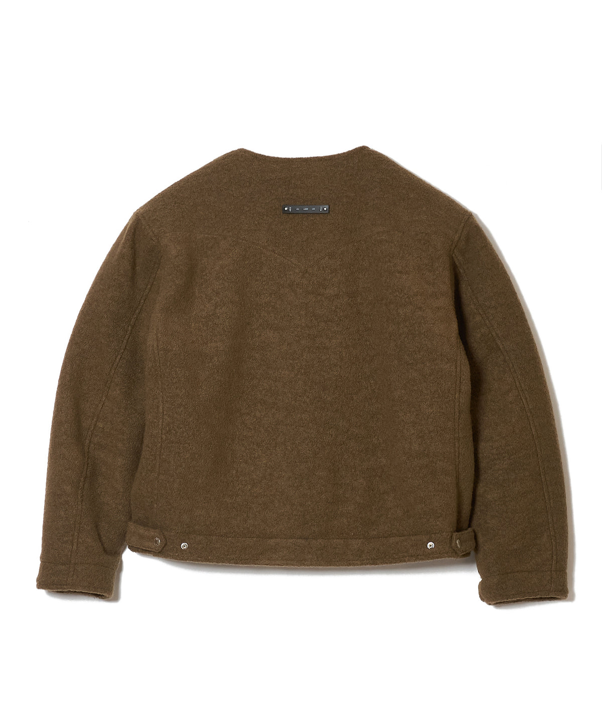 PREMIUM BOUCLE WOOL BIKER CARDIGAN