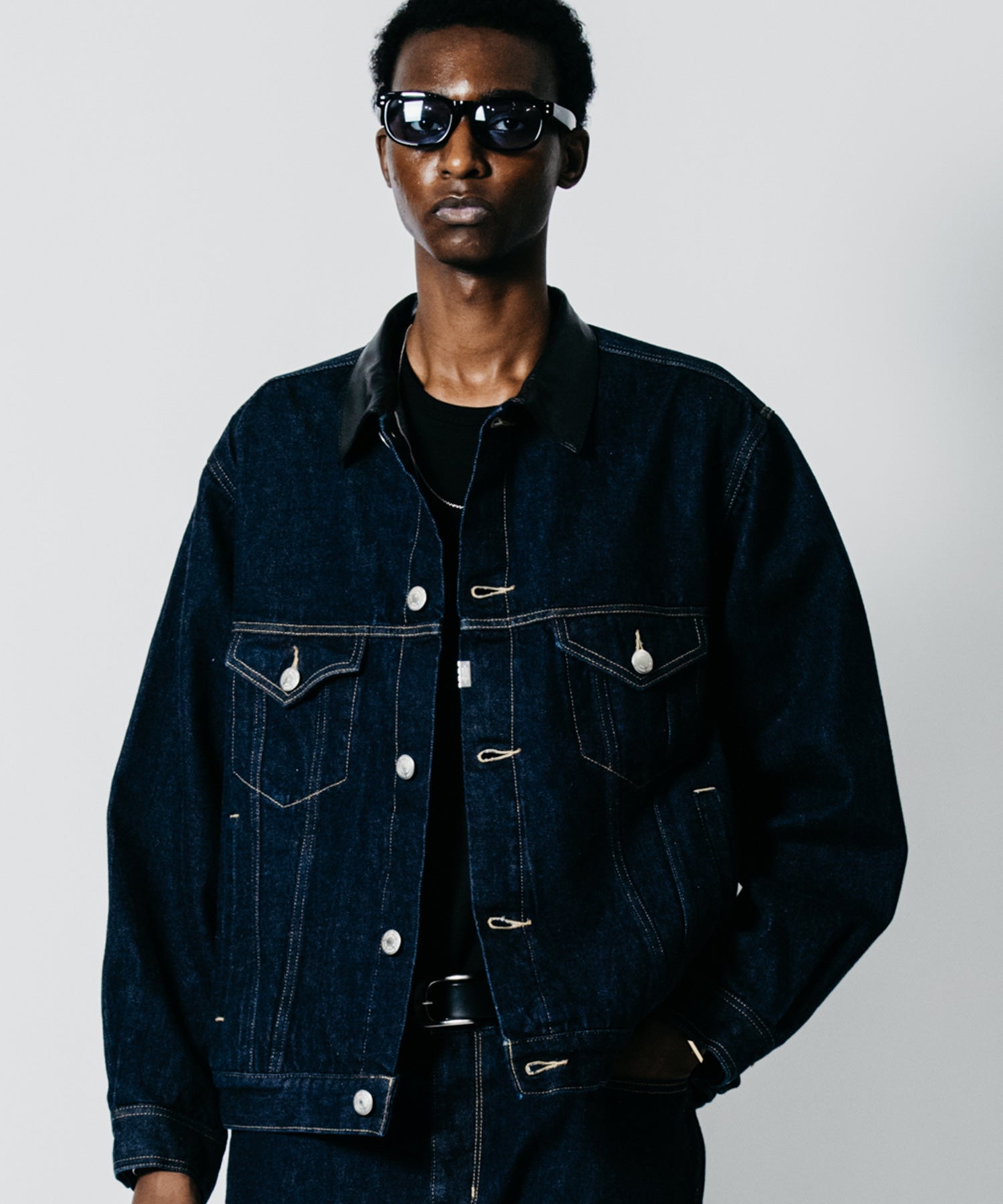 BRON FREE SELVEDGE ONE WASH DENIM TYPE III JACKET - INDIGO MADE IN JAP