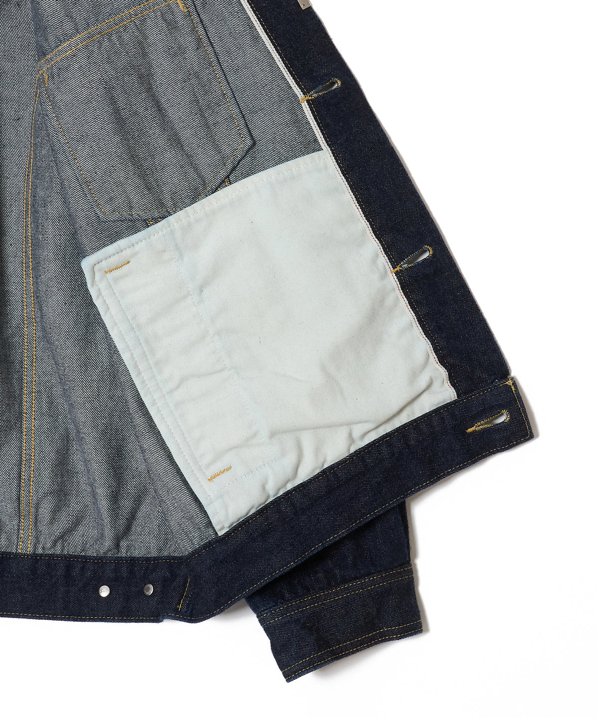 BRON FREE SELVEDGE ONE WASH DENIM TYPE III JACKET - INDIGO MADE IN JAPAN