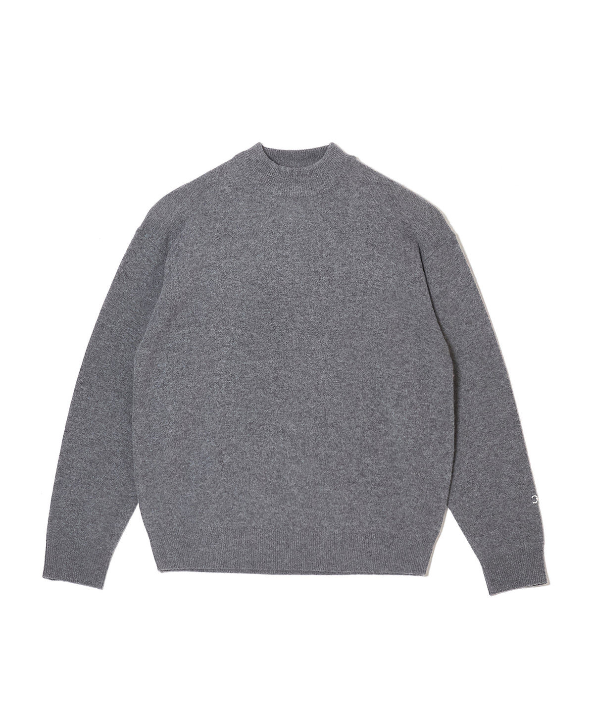 YAK WOOL BLEND MOCK NECK KNIT SWEATER