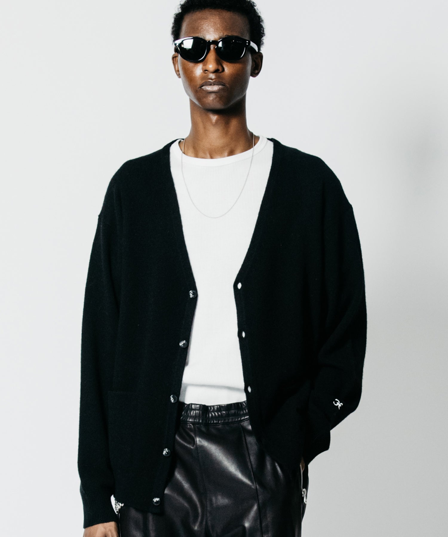 YAK WOOL-BLEND KNIT CARDIGAN