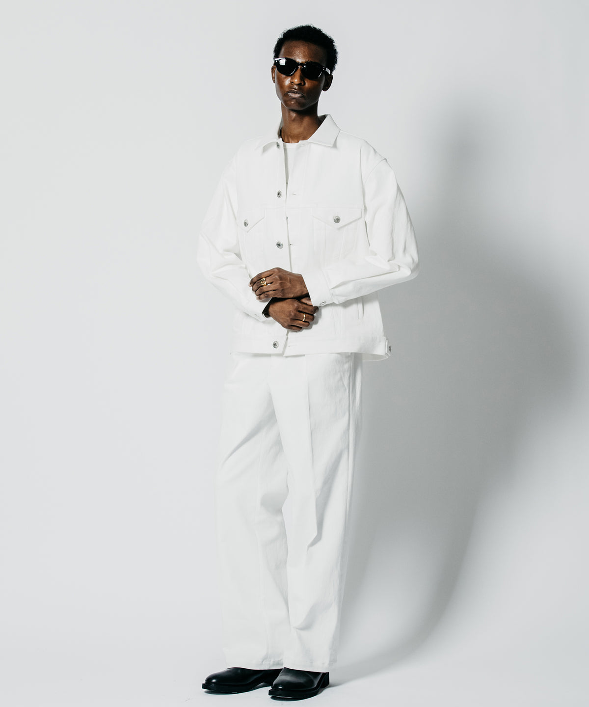 STRETCH HEAVY OZ TWILL WIDE LUXURY TROUSERS