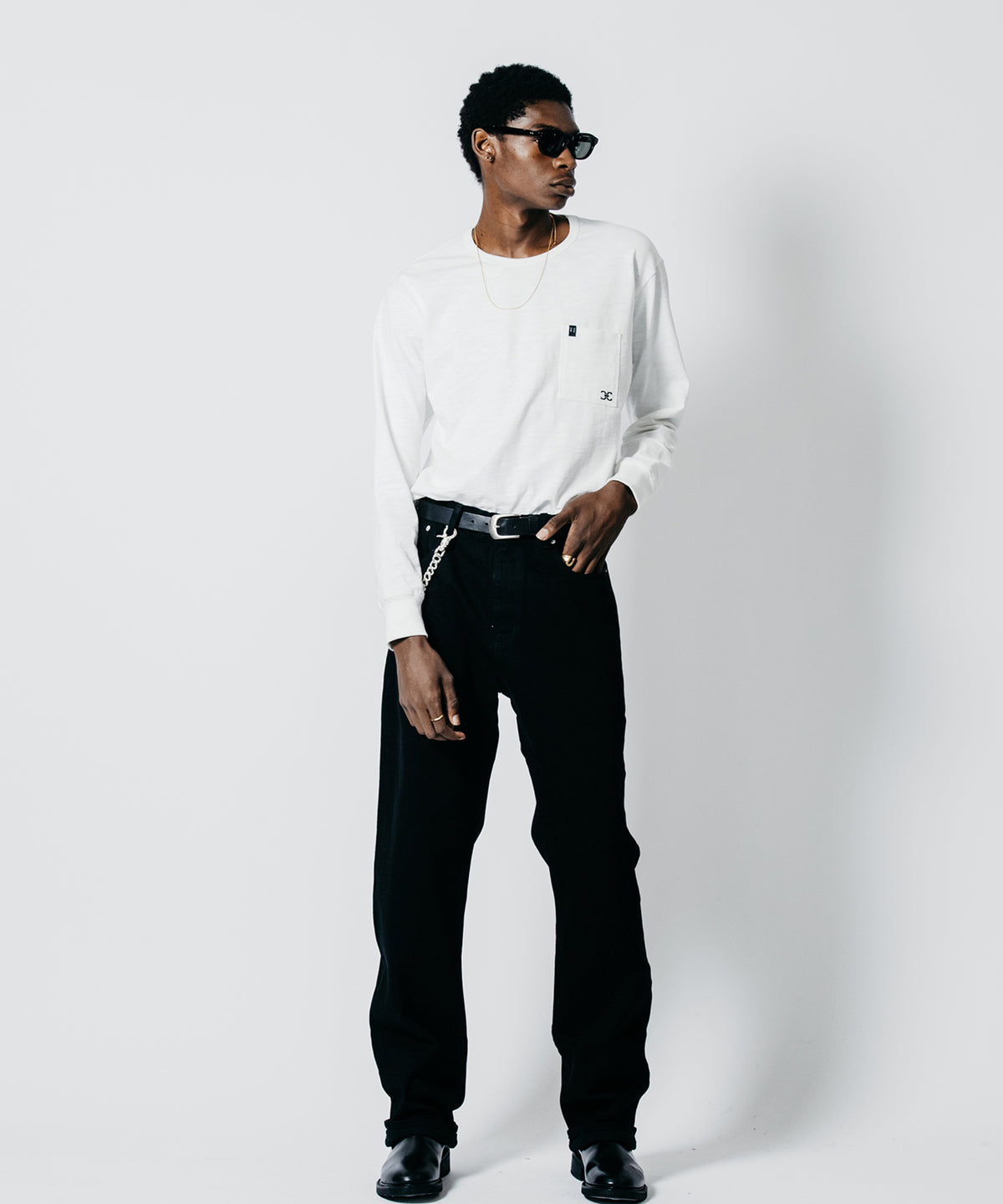 BORN FREE STRAIGHT ESSENTIAL SELVEDGE ONE WASH JEANS - BLACK MADE IN JAPAN