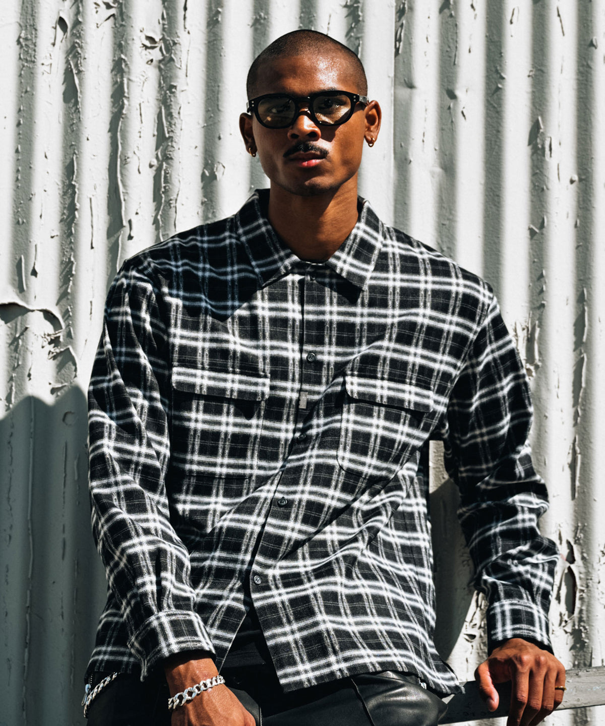 CHECK FLAP POCKET SHIRT