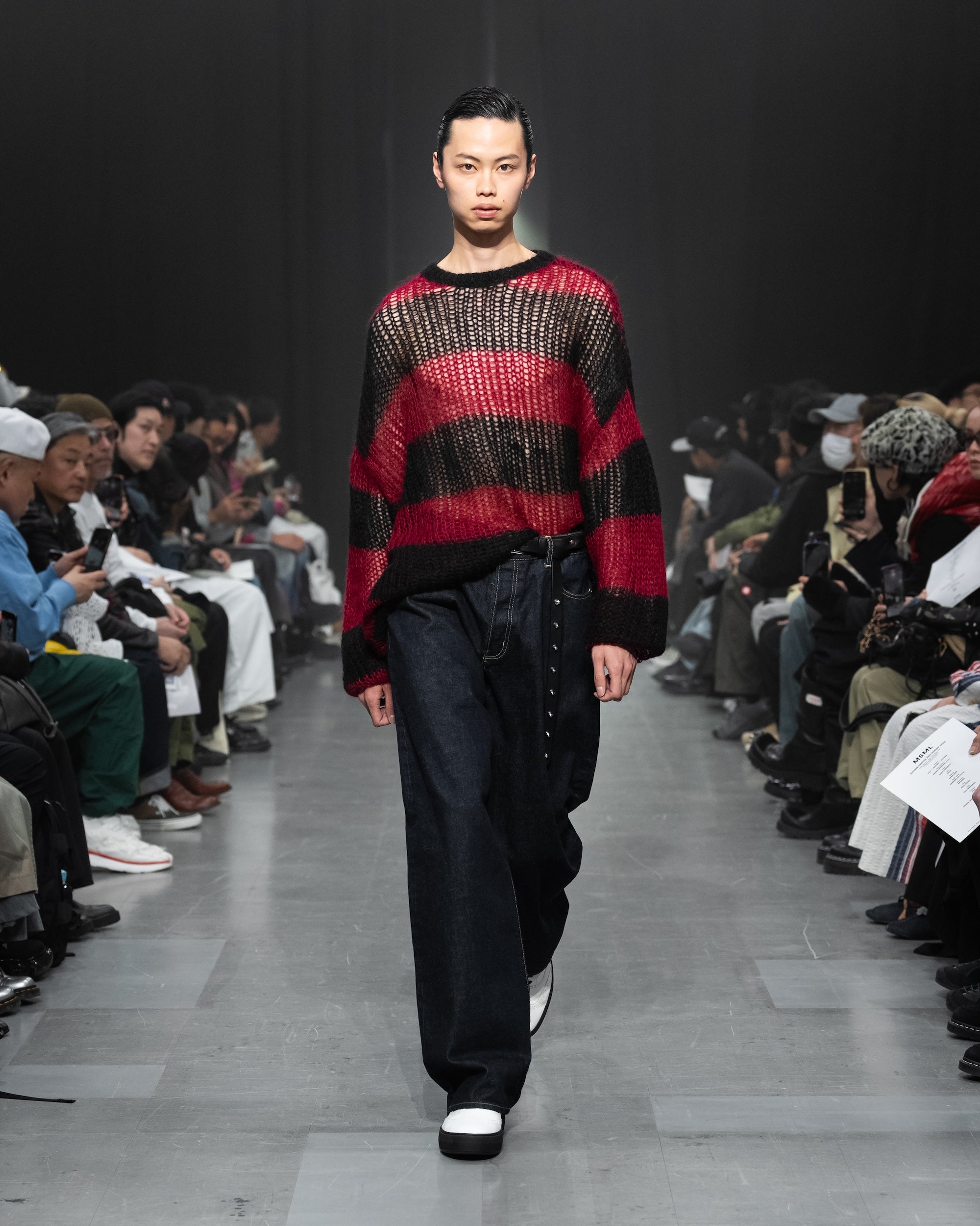 MOHAIR BORDER KNIT