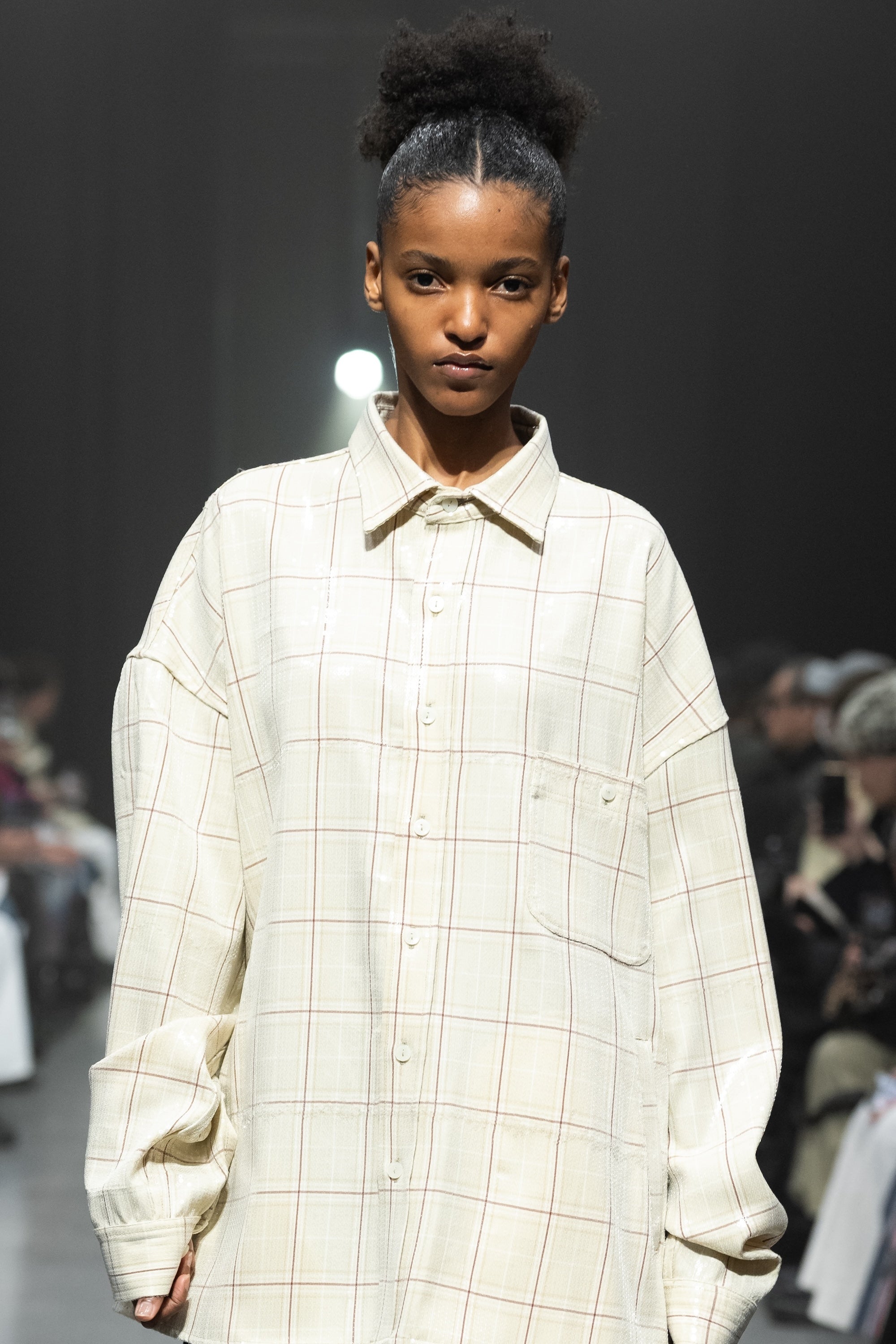 GLITTER WIDE CHECK SHIRT 1