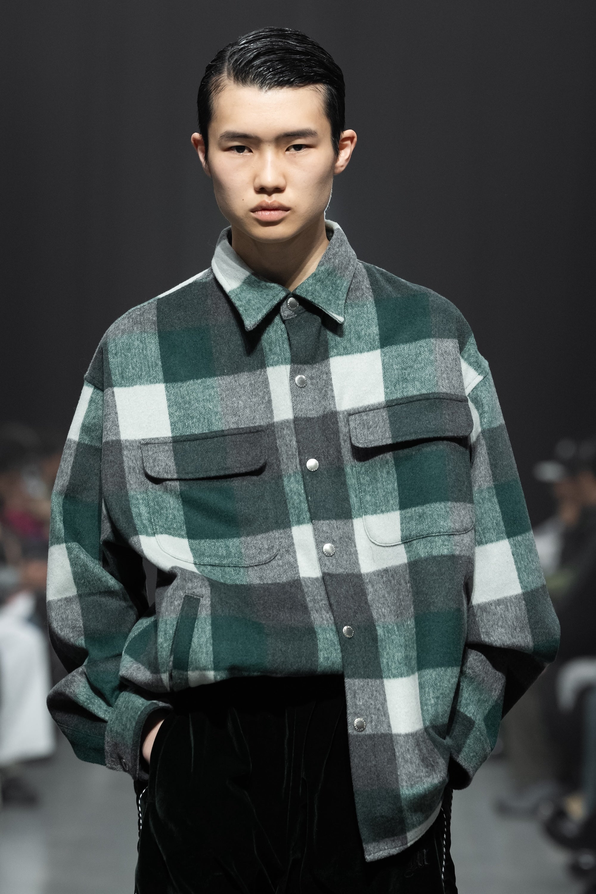 CHECK SNAP BUTTON SHIRT